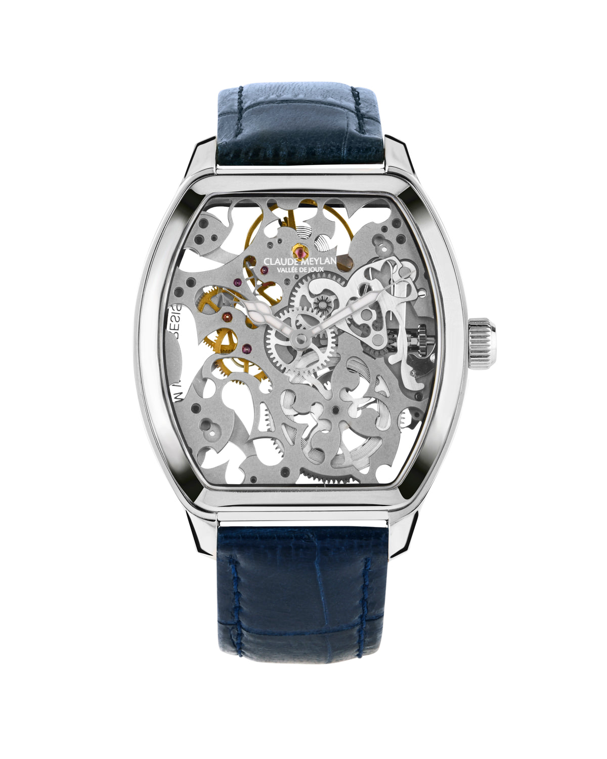 CLAUDE MEYLAN Tortue Skeleton Hand Winding See Through Watch For Men - 6047-E