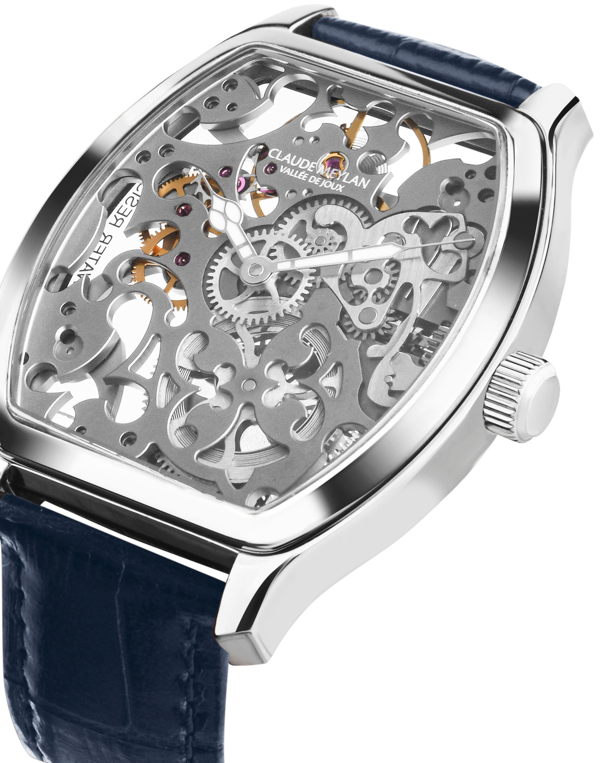 CLAUDE MEYLAN Tortue Skeleton Hand Winding See Through Watch For Men - 6047-E