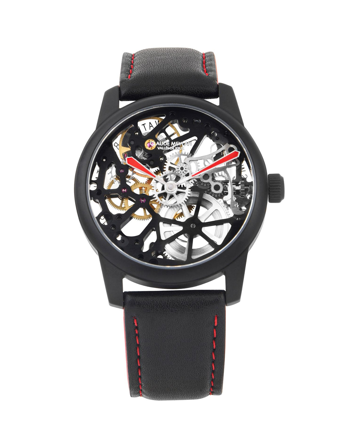 CLAUDE MEYLAN Lac Skeleton Hand Winding See Through Watch For Men - 6144MR