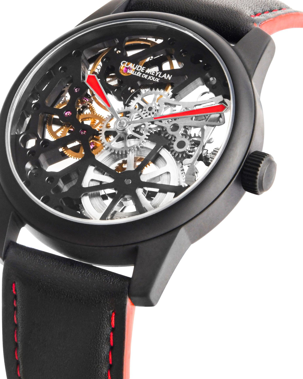 CLAUDE MEYLAN Lac Skeleton Hand Winding See Through Watch For Men - 6144MR