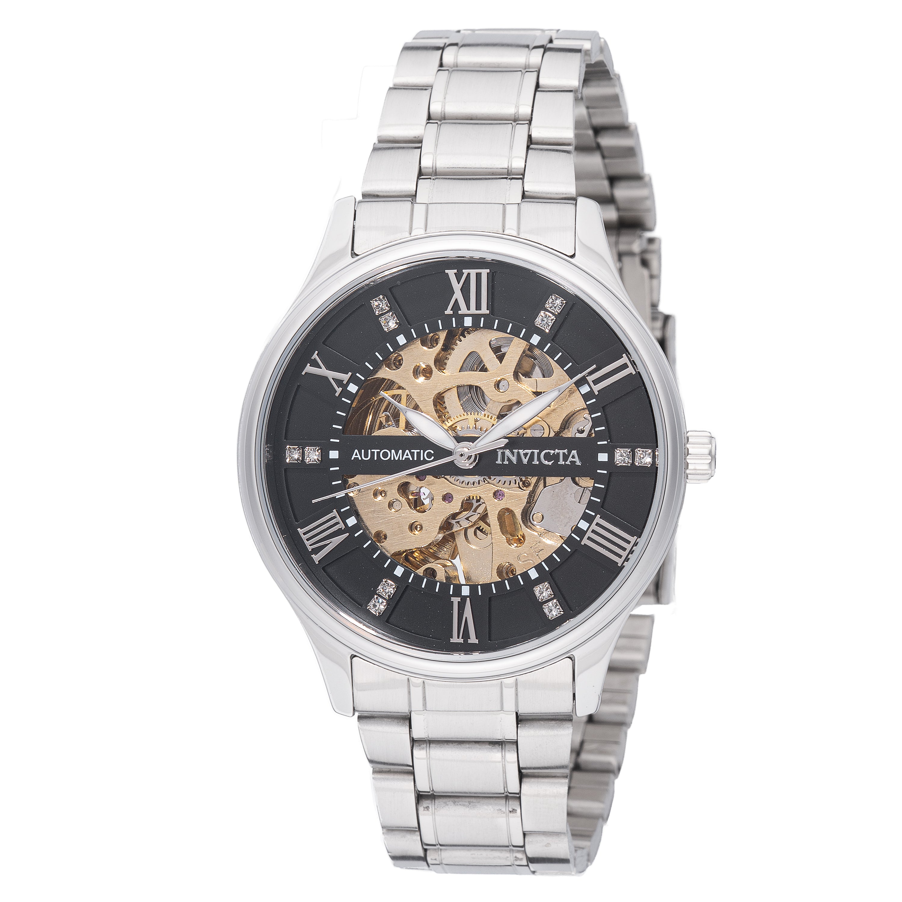 INVICTA Objet D Art Automatic Movement Black Analog Dial Watch For Gents- 69118