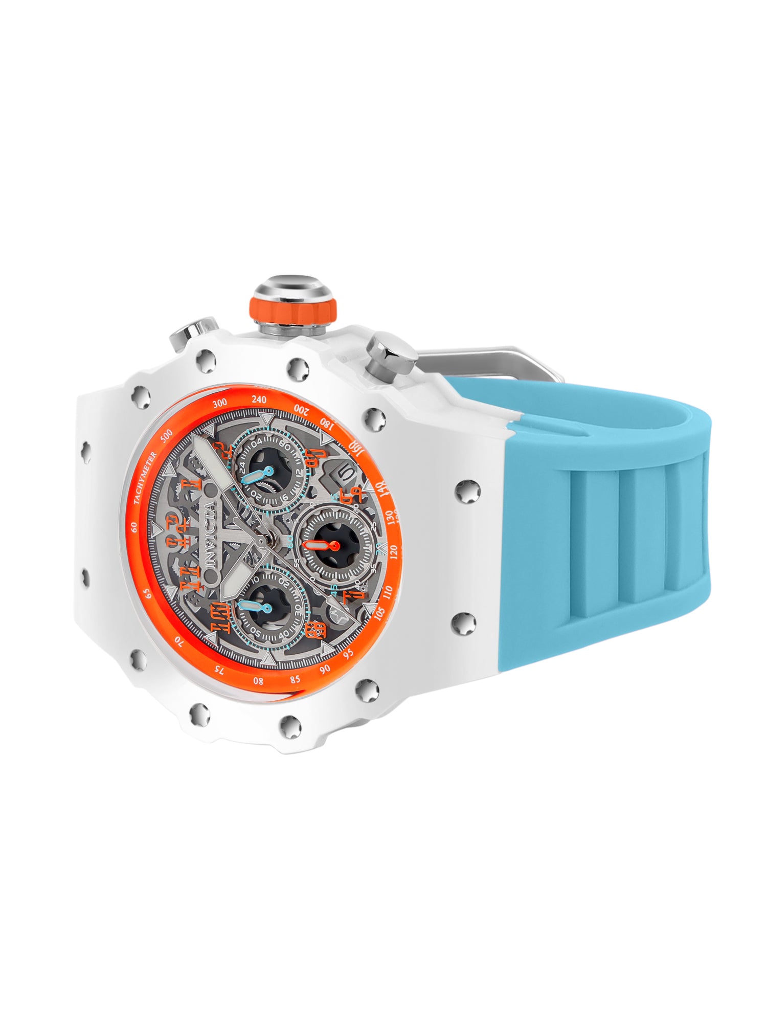 Invicta Racing Quartz Silver Dial Analog Watch For Gents - 69665