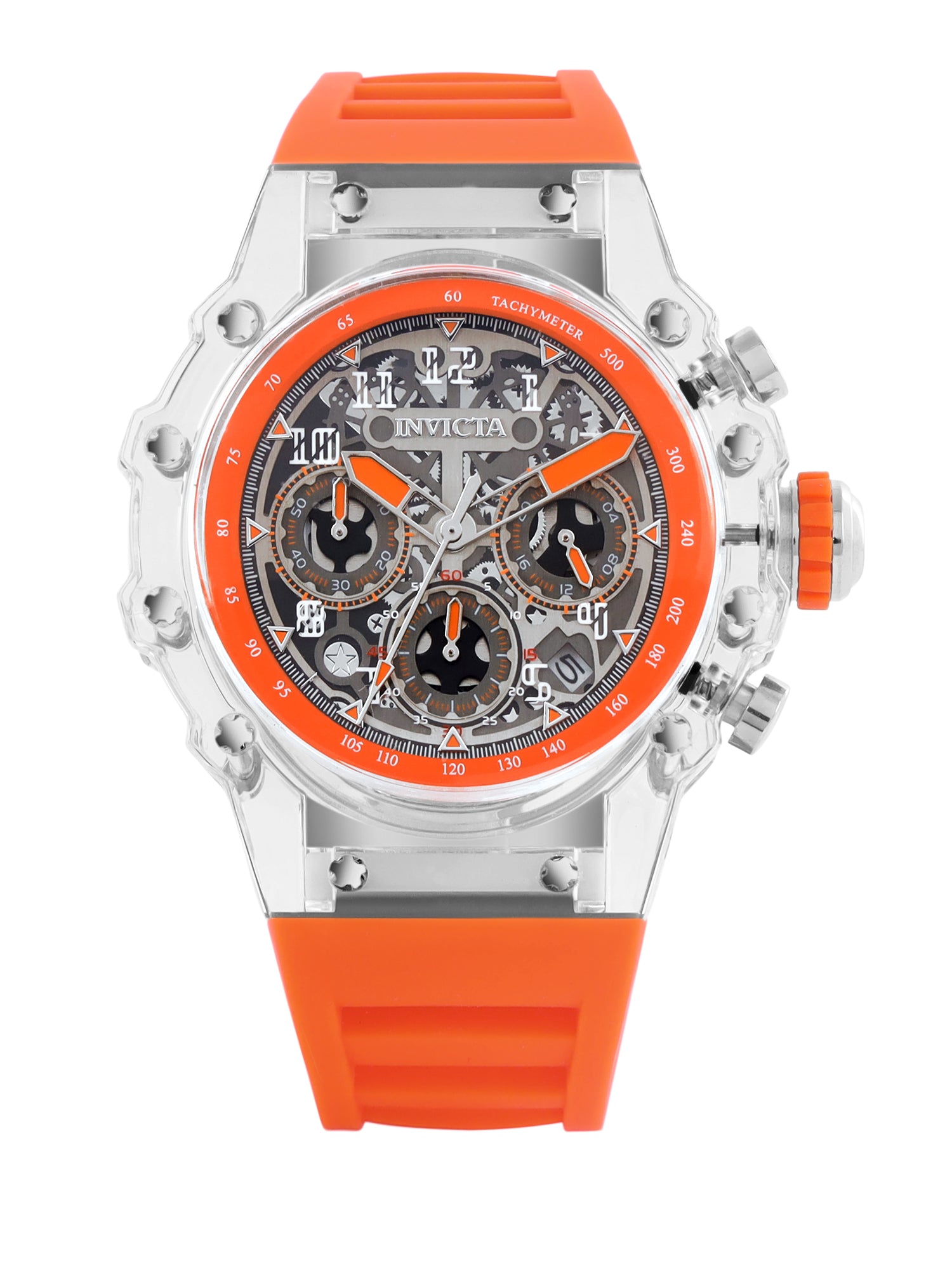 Invicta Racing Quartz Silver Dial Analog Watch For Gents - 69679