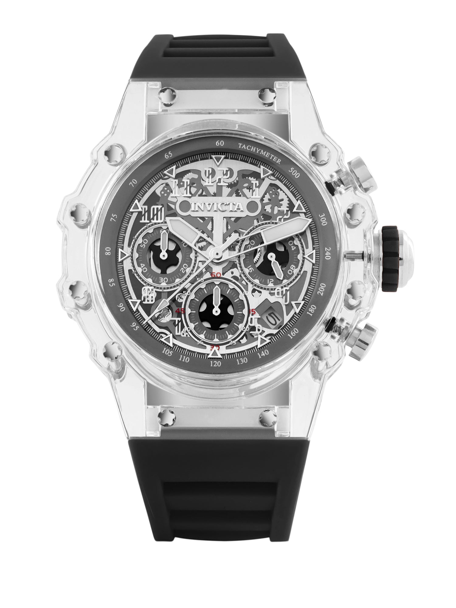 Invicta Racing Quartz Silver Dial Analog Watch For Gents - 69681