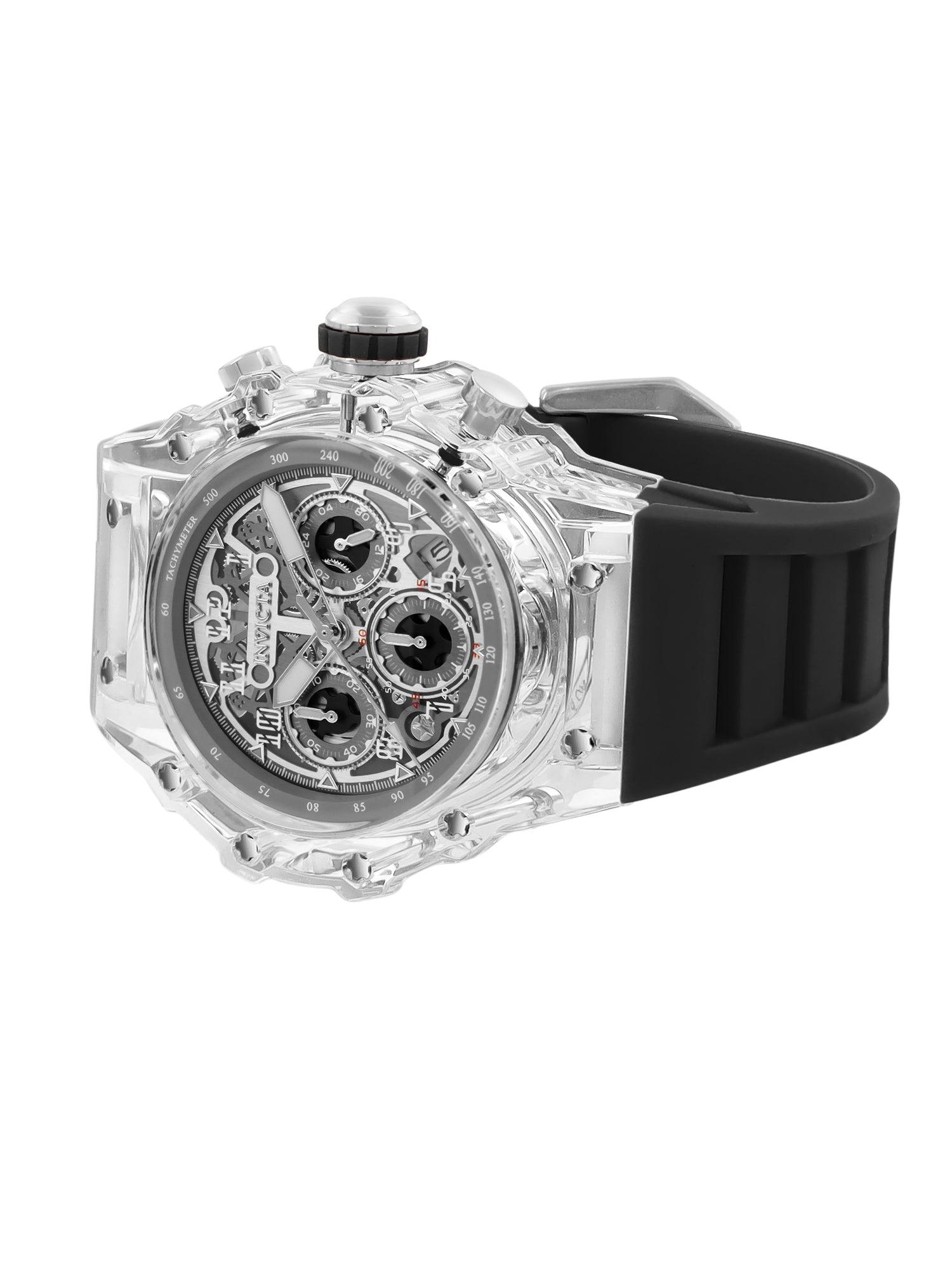 Invicta Racing Quartz Silver Dial Analog Watch For Gents - 69681