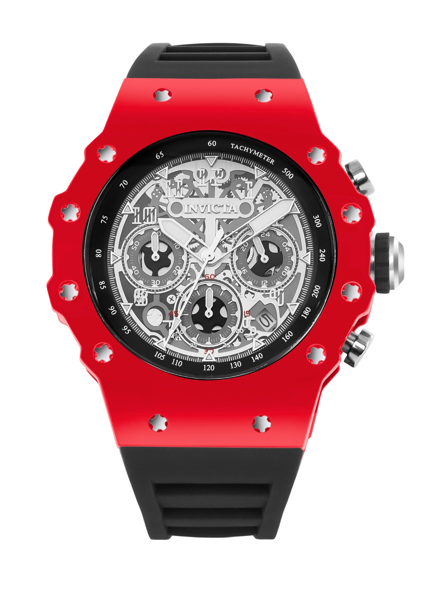 Invicta Racing Quartz Silver Dial Analog Watch For Gents - 69648