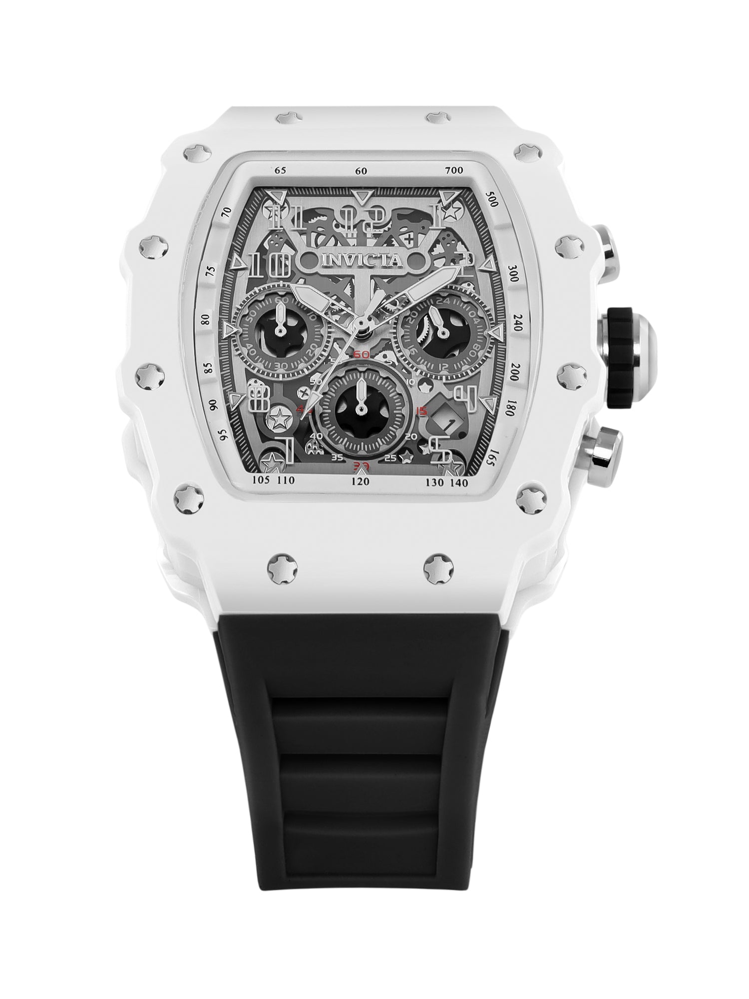 Invicta Racing Quartz Silver Dial Analog Watch For Gents - 69691