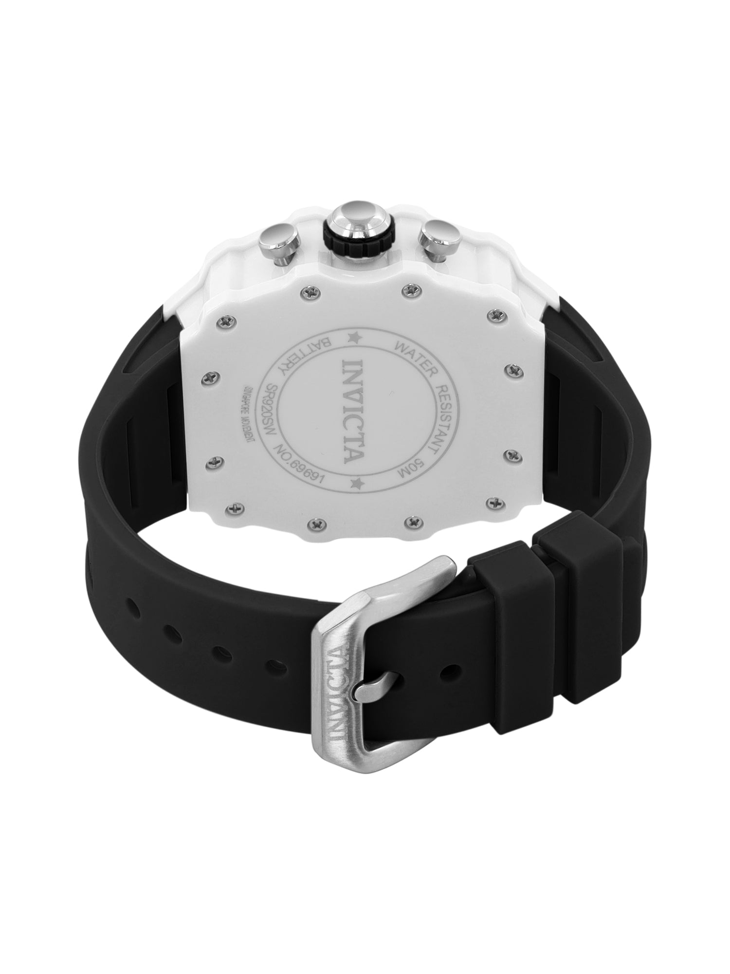Invicta Racing Quartz Silver Dial Analog Watch For Gents - 69691