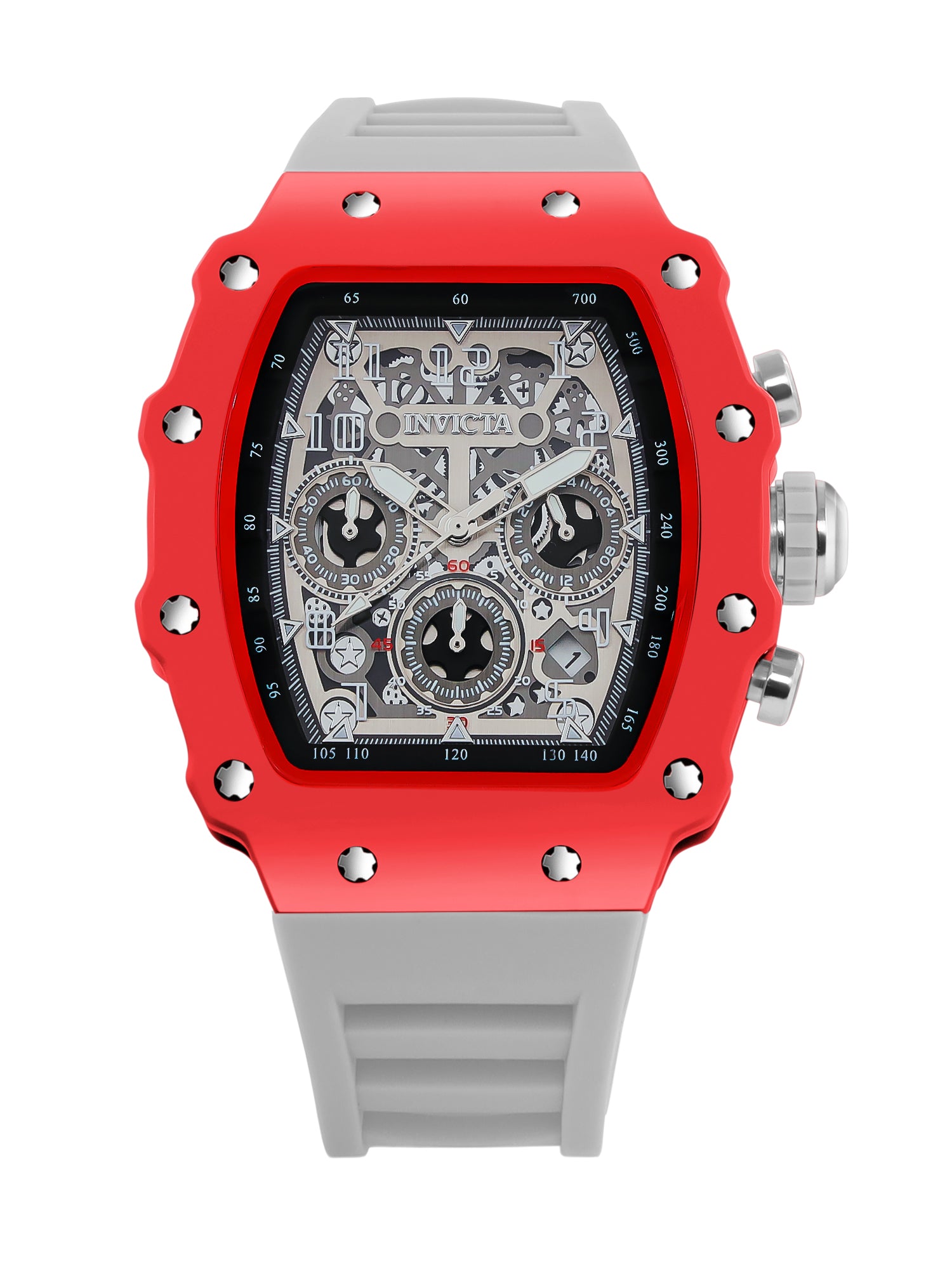 Invicta Racing Quartz Silver Dial Analog Watch For Gents - 69692