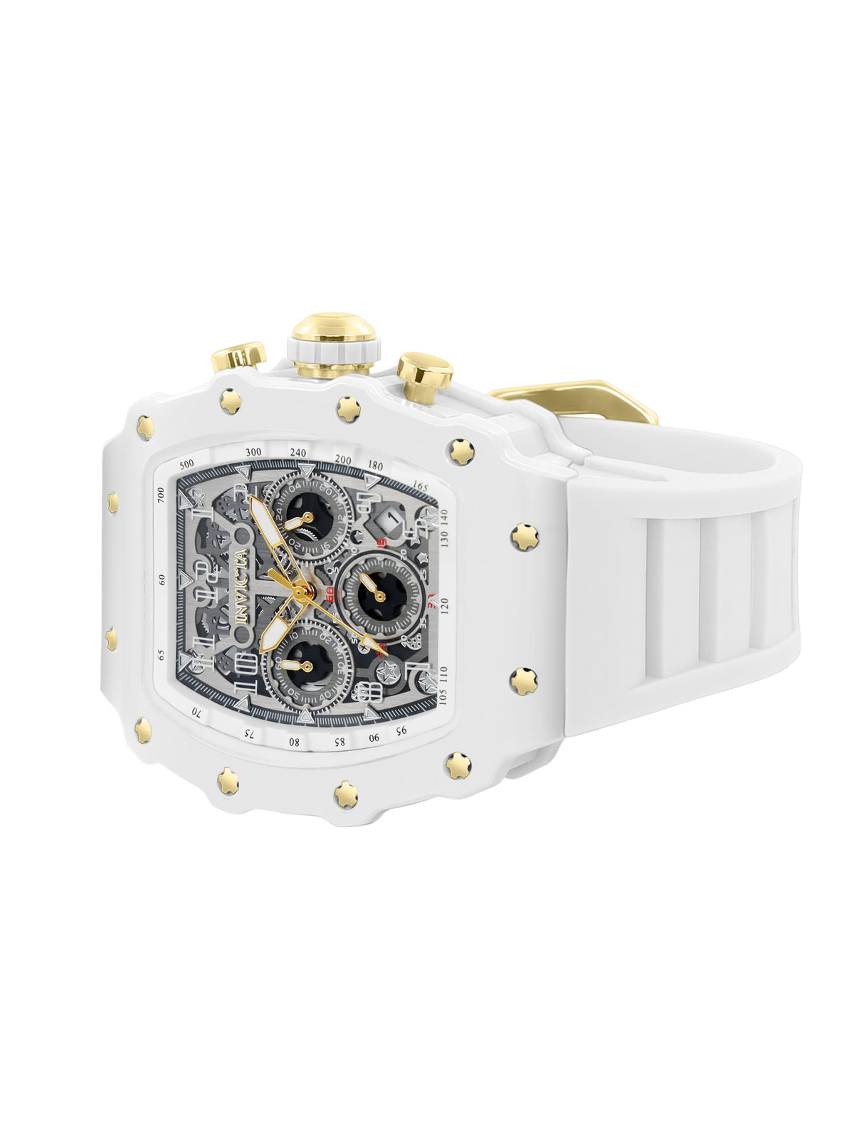 Invicta Racing Quartz Silver Dial Analog Watch For Gents - 69700