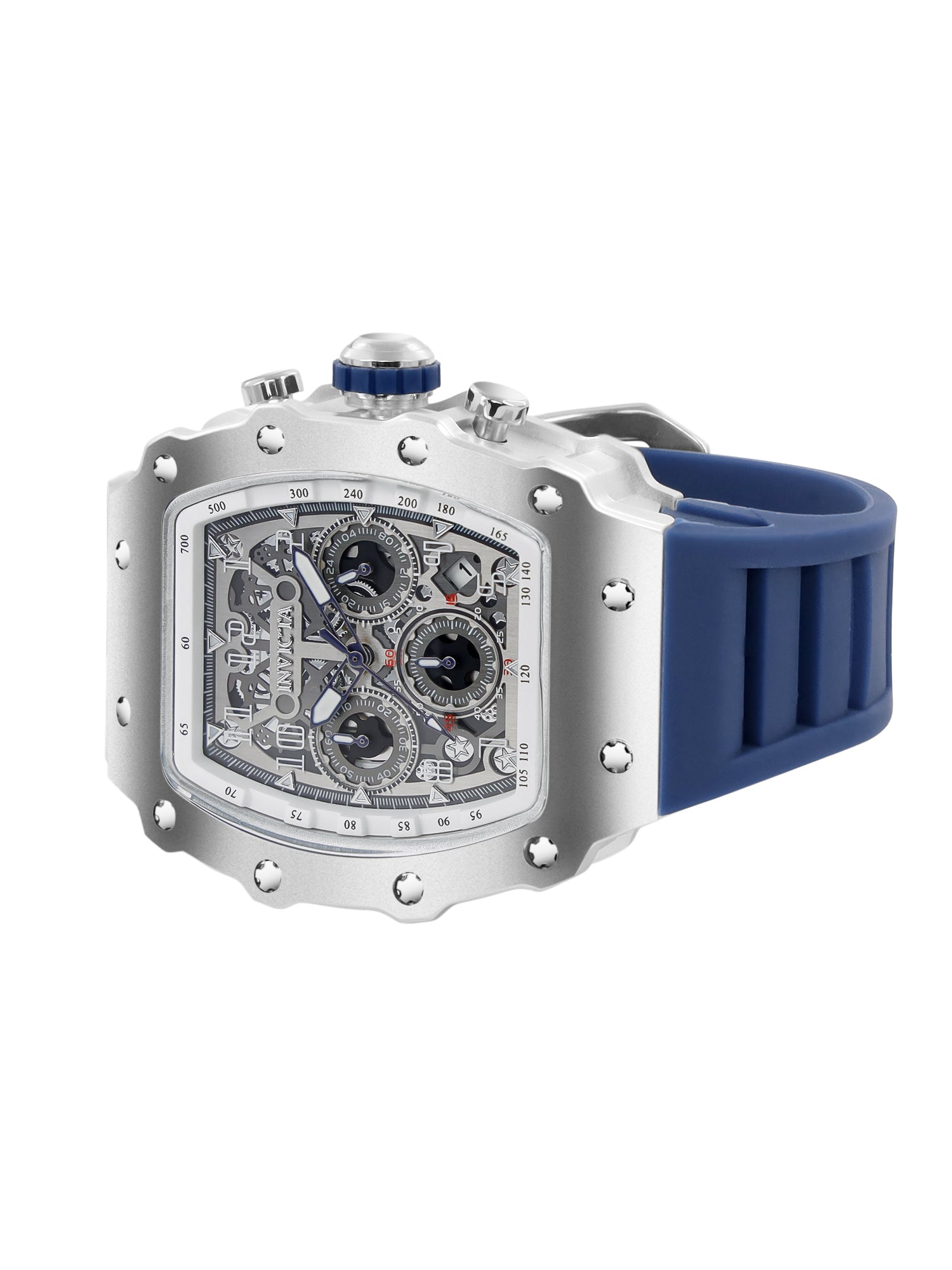 Invicta Racing Quartz Silver Dial Analog Watch For Gents - 69703