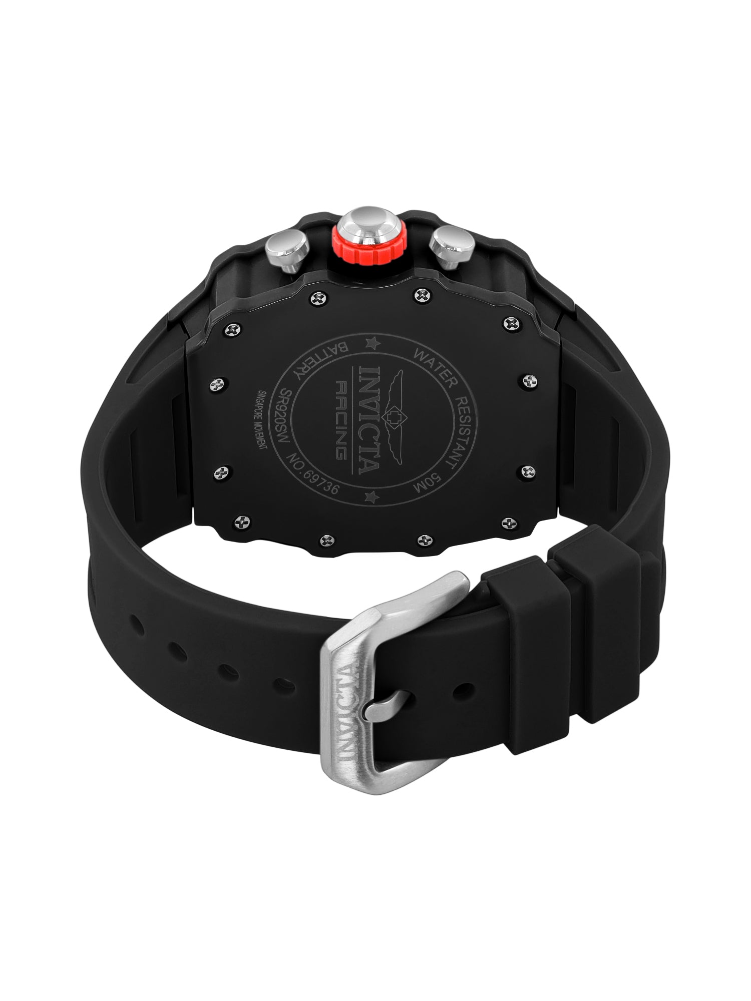 Invicta Racing Quartz Silver Dial Analog Watch For Gents - 69736
