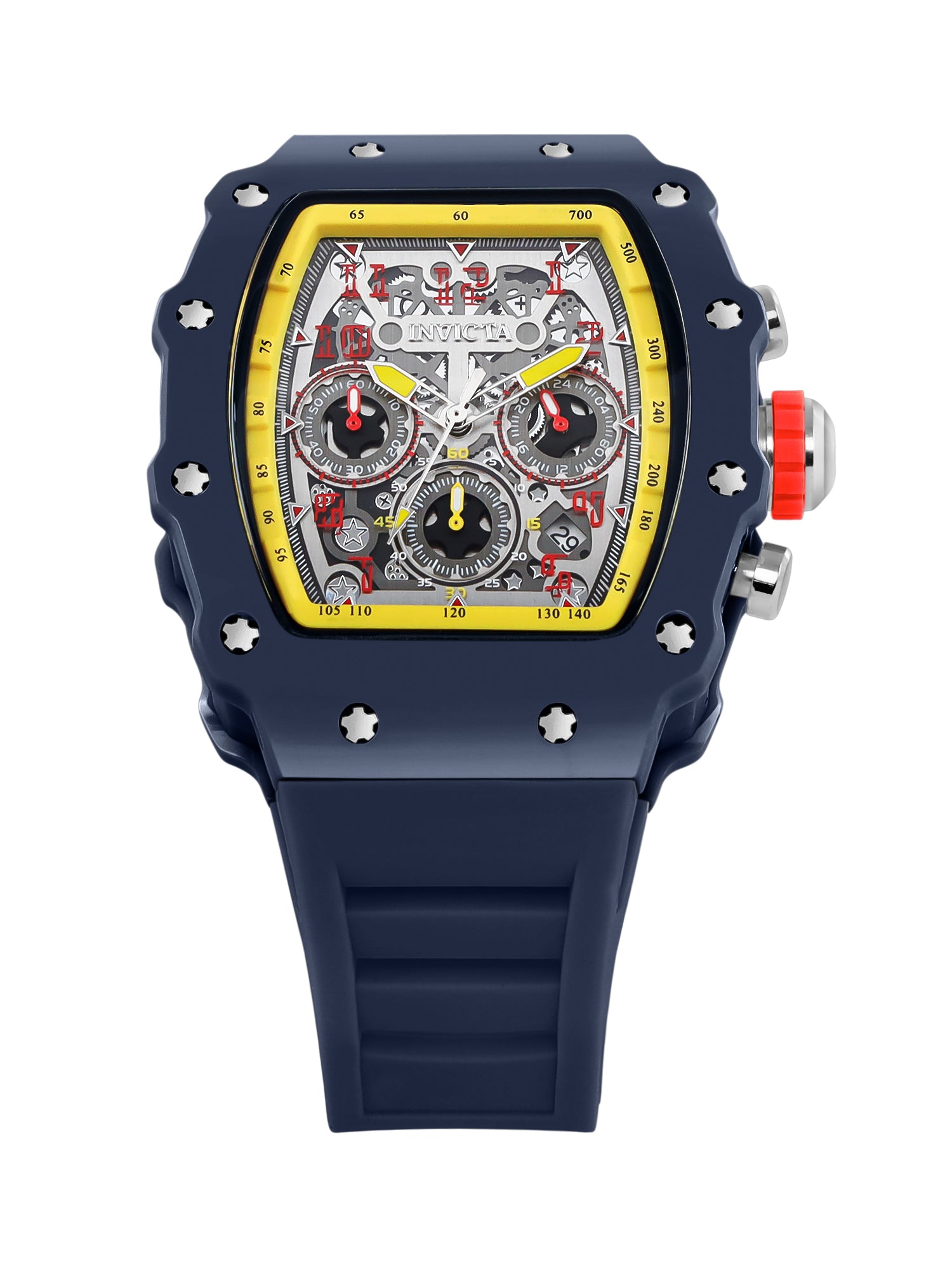 Invicta Racing Quartz Silver Dial Analog Watch For Gents - 69739