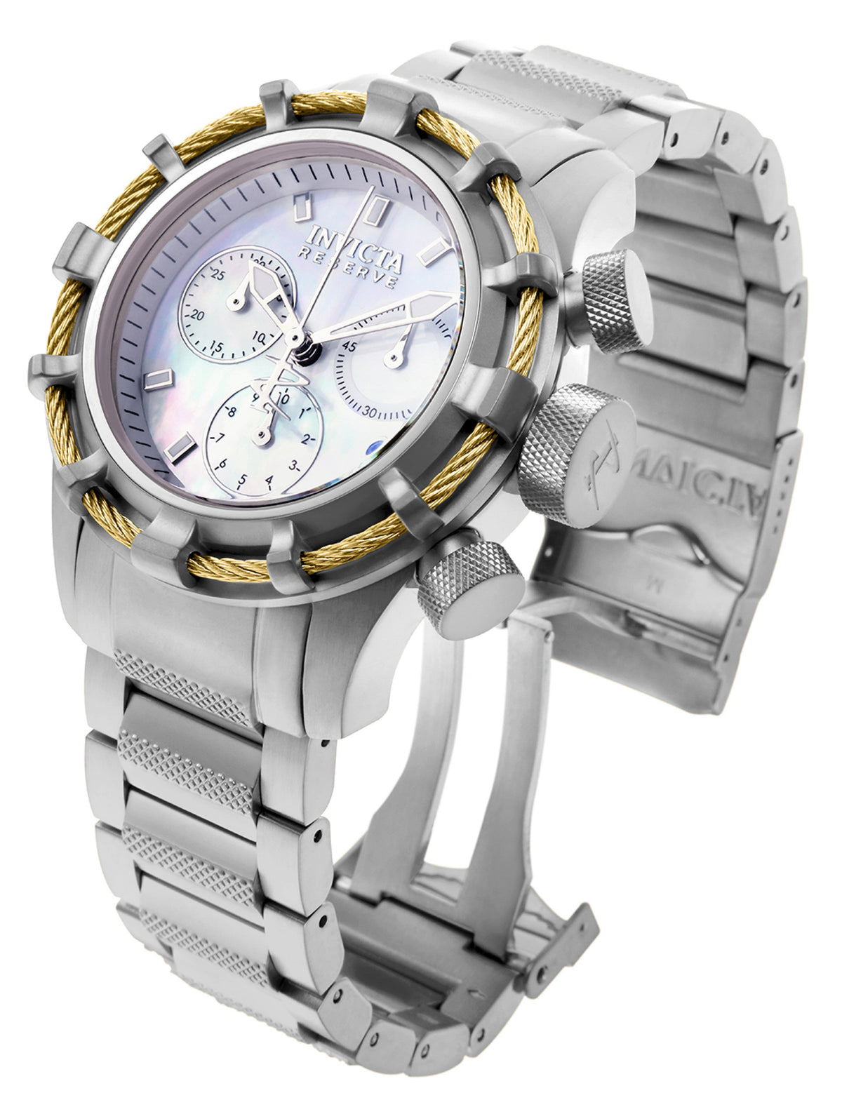Invicta Bolt Quartz White Dial Analog Watch For - Gents 90009