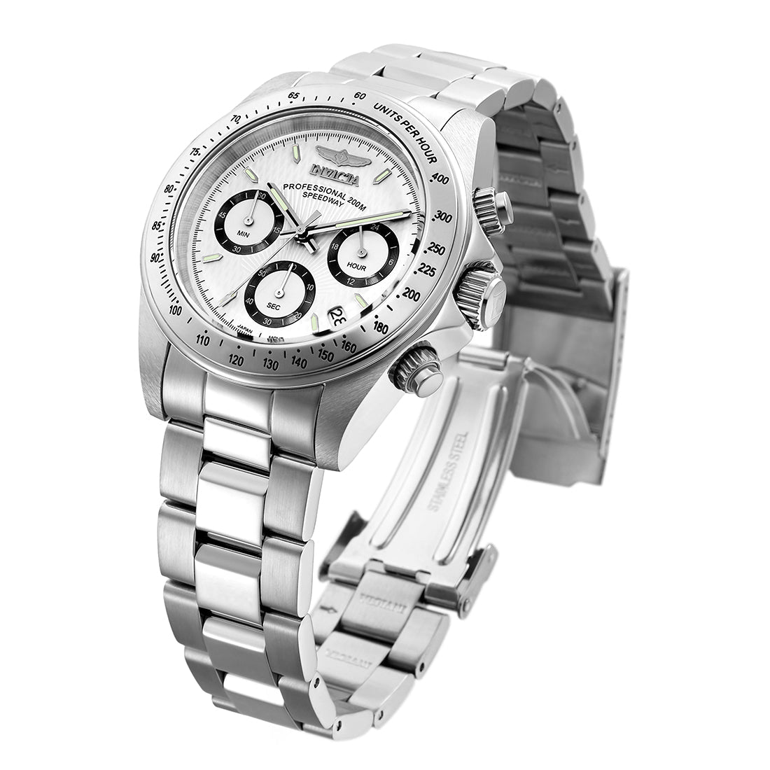 Invicta Speedway Analog White Dial MenS Watch-9211