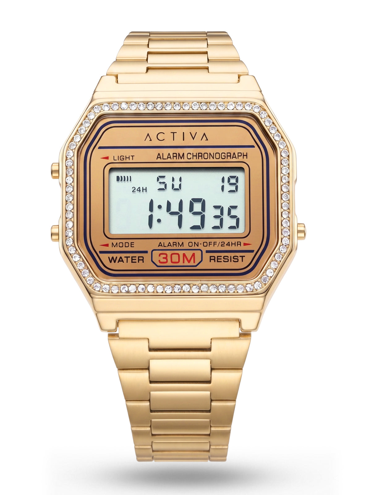 Invicta by Activa Digital Essentials Gold Dial Analog Watch - For Ladies ACW1474-002