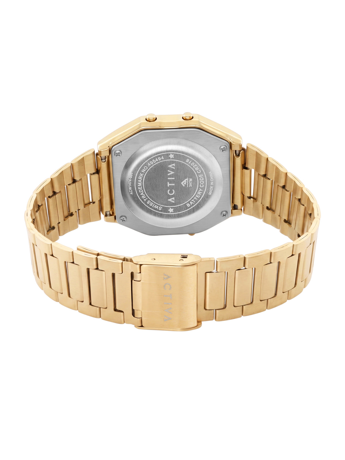 Invicta by Activa Digital Essentials Gold Dial Analog Watch - For Ladies ACW1474-002