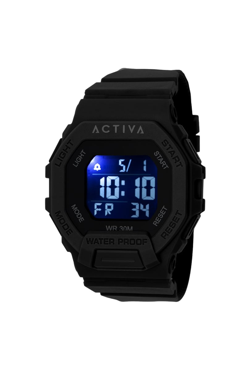 Activa By Invicta Black Dial Digital Watch For Unisex - ACW513-003