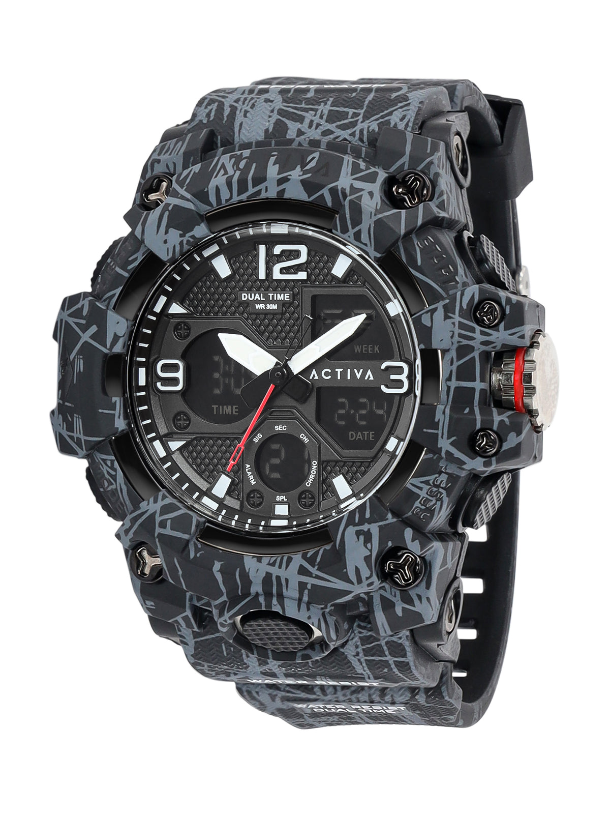 Invicta By Activa Digital Essentials Multicolor Dial Digital Watch For Gents - ACW8008-001