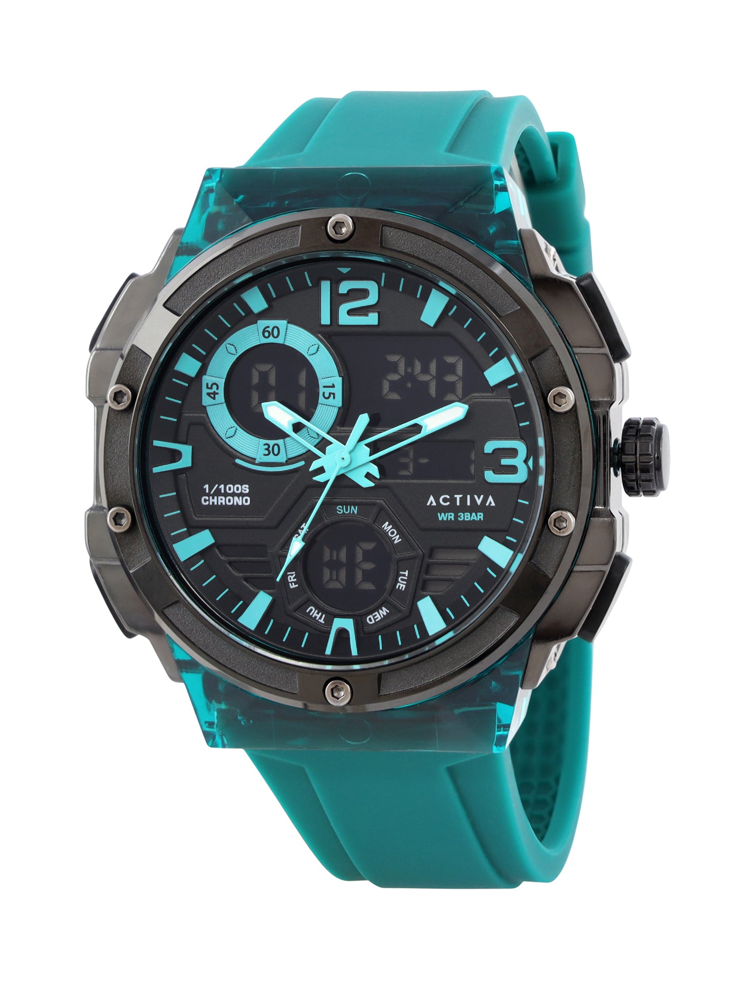 Invicta By Activa Digital Essentials Multicolor Dial Digital Watch For Gents - ACW8118-004