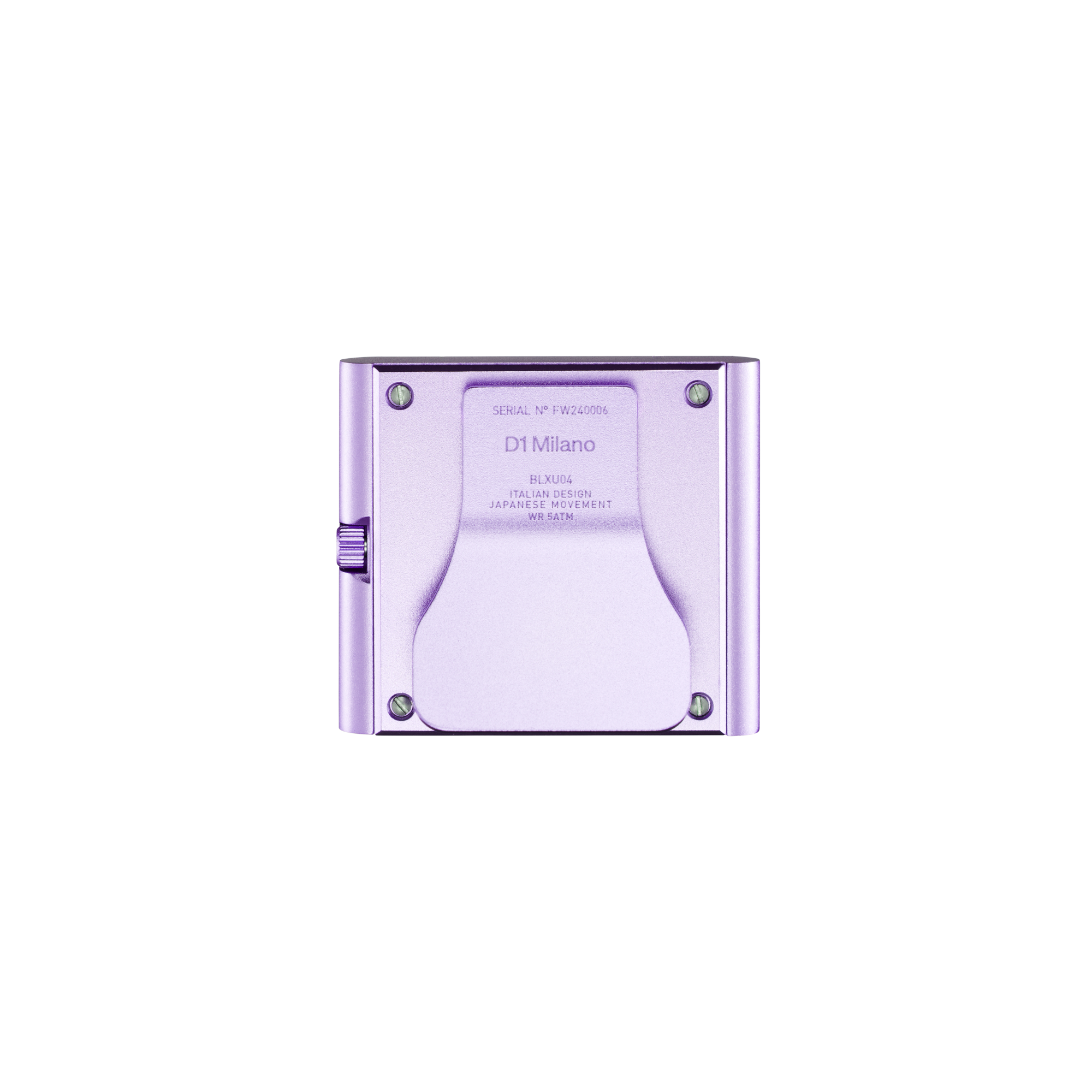 D1 Milano Block Purple Aluminum Case Unisex Watch - BLXU05