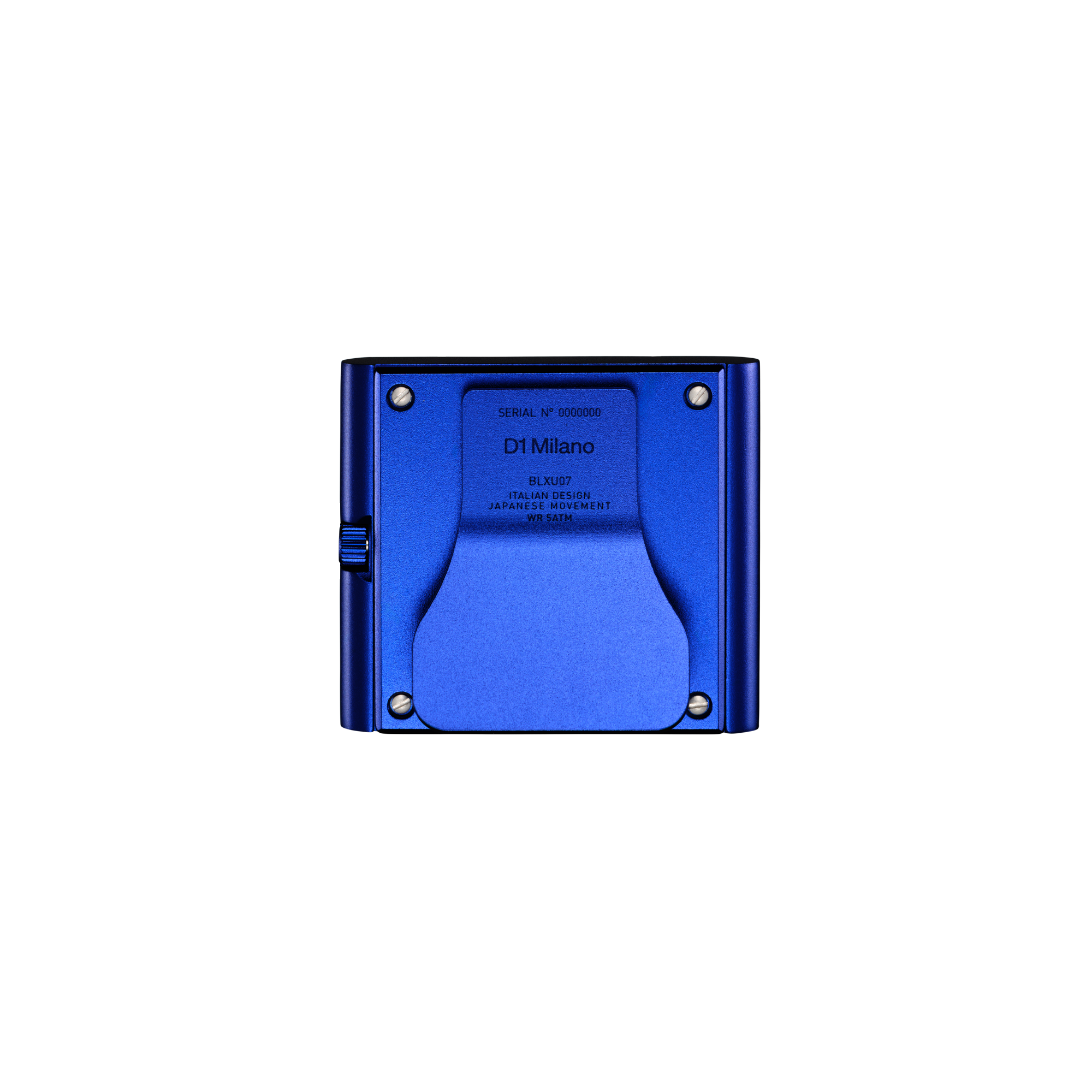 D1 Milano Block Blue Aluminum Case Unisex Watch - BLXU07