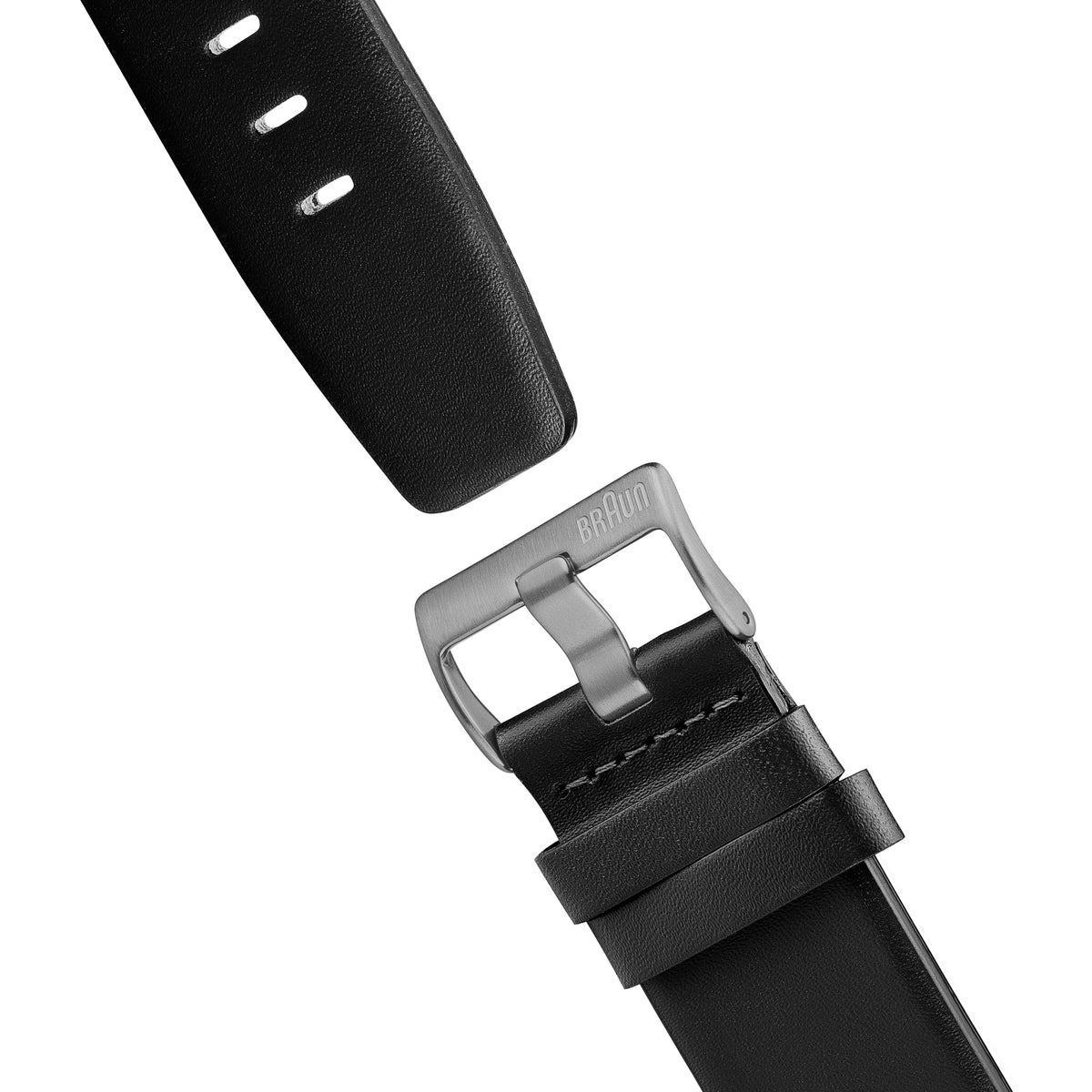 Braun Quartz Classic Watch with Black Leather Strap - BN0021BKG