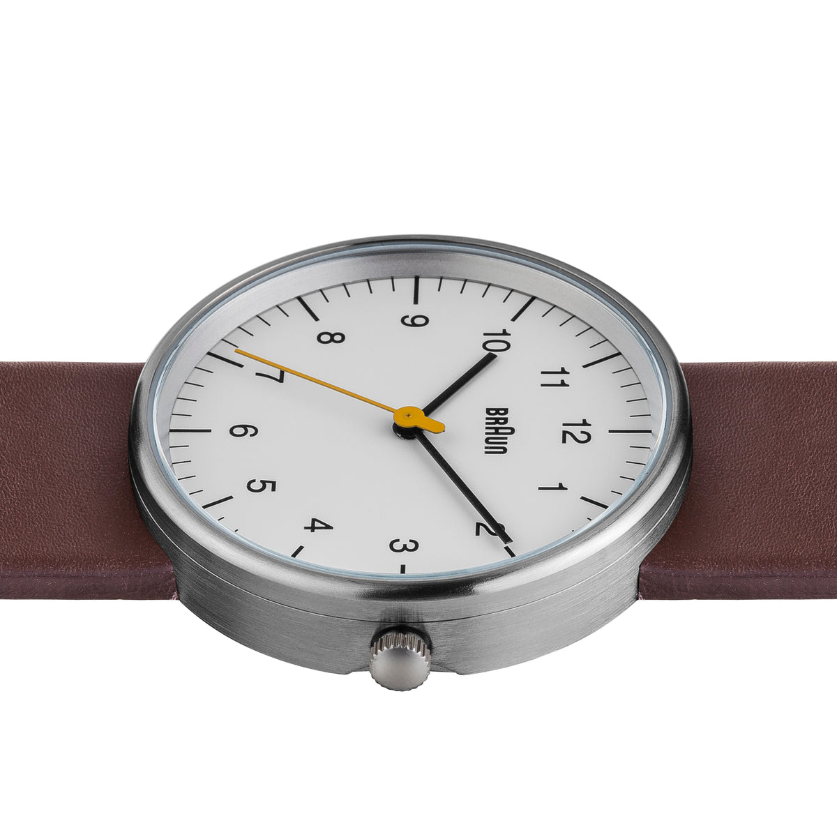 Braun Quartz Classic Watch with Brown Leather Strap - BN0021WHBRG