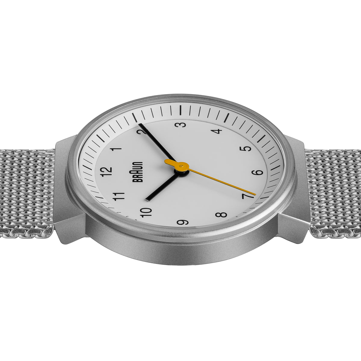 Braun Quartz Classic Watch with Silver Stainless Steel Strap - BN0031WHSLMHL