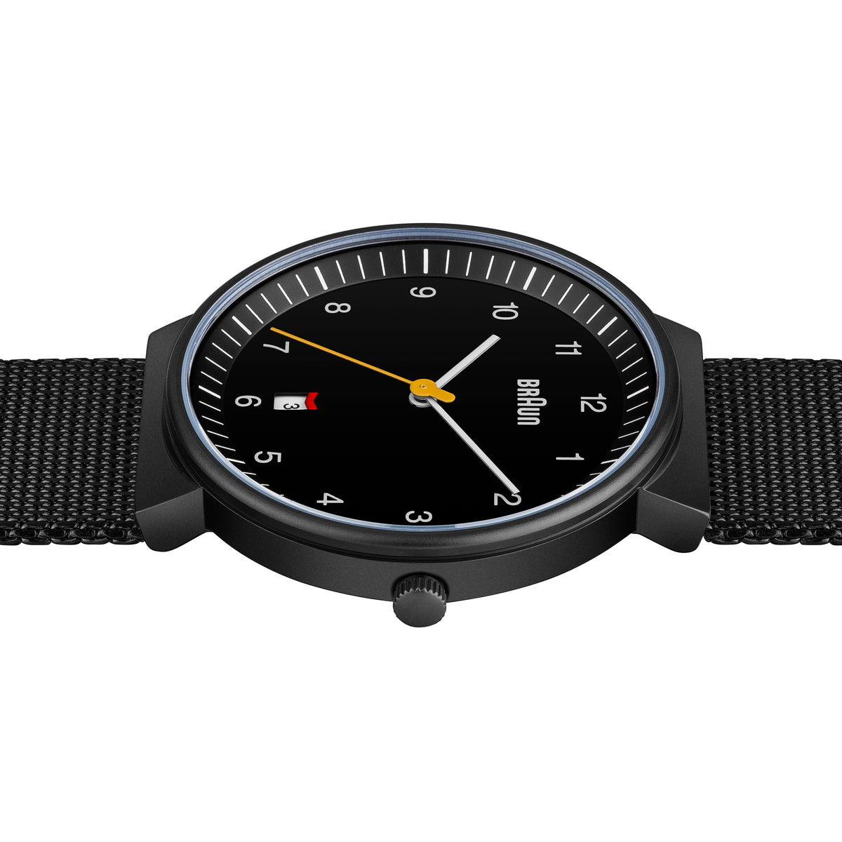Braun Quartz Classic Watch with Black Stainless Steel Strap - BN0032BKBKMHG