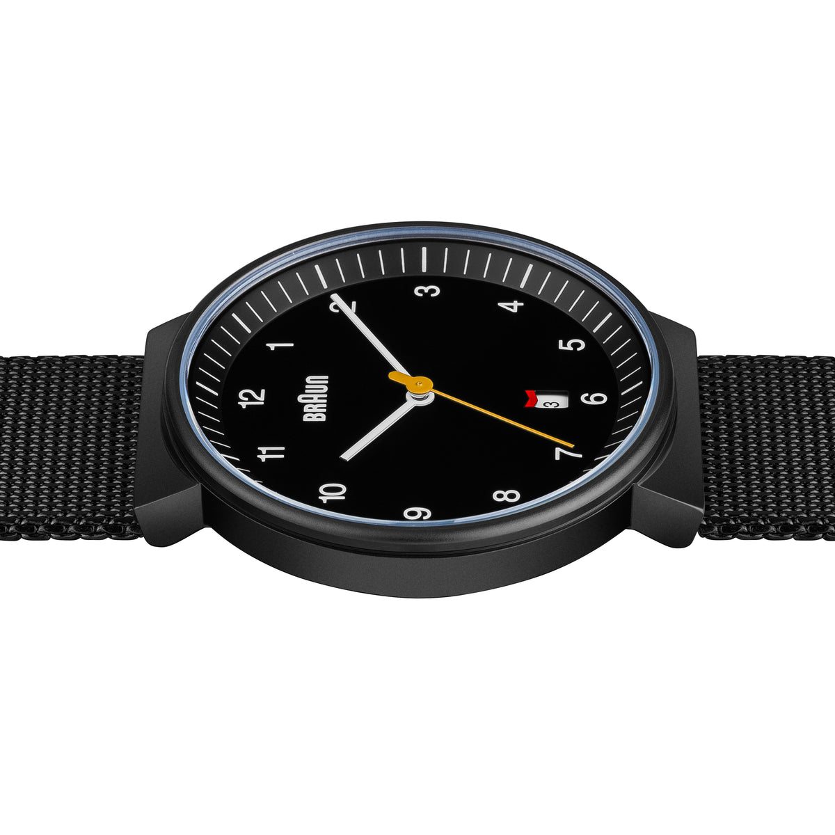Braun Quartz Classic Watch with Black Stainless Steel Strap - BN0032BKBKMHG
