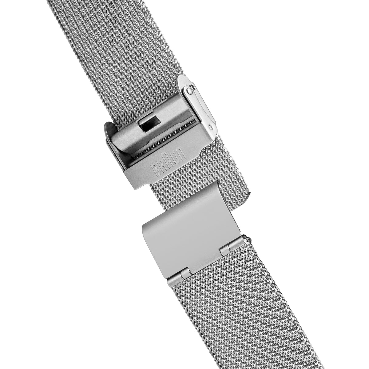 Braun Quartz Classic Watch with Black Dial Stainless Steel Strap - BN0032BKSLMHG