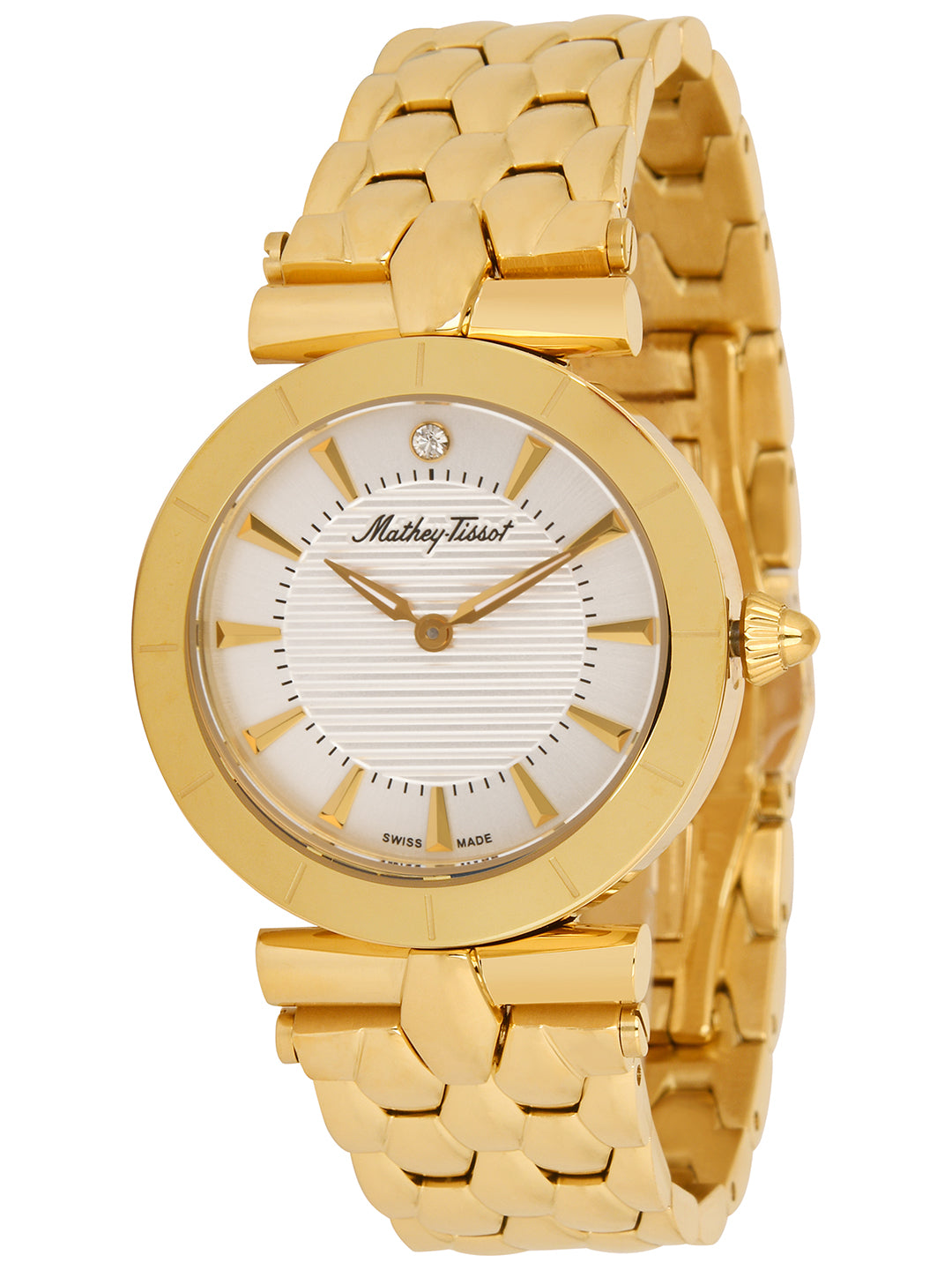 Mathey-Tissot Swiss Made Analog White Dial Ladies Watch-D106PI
