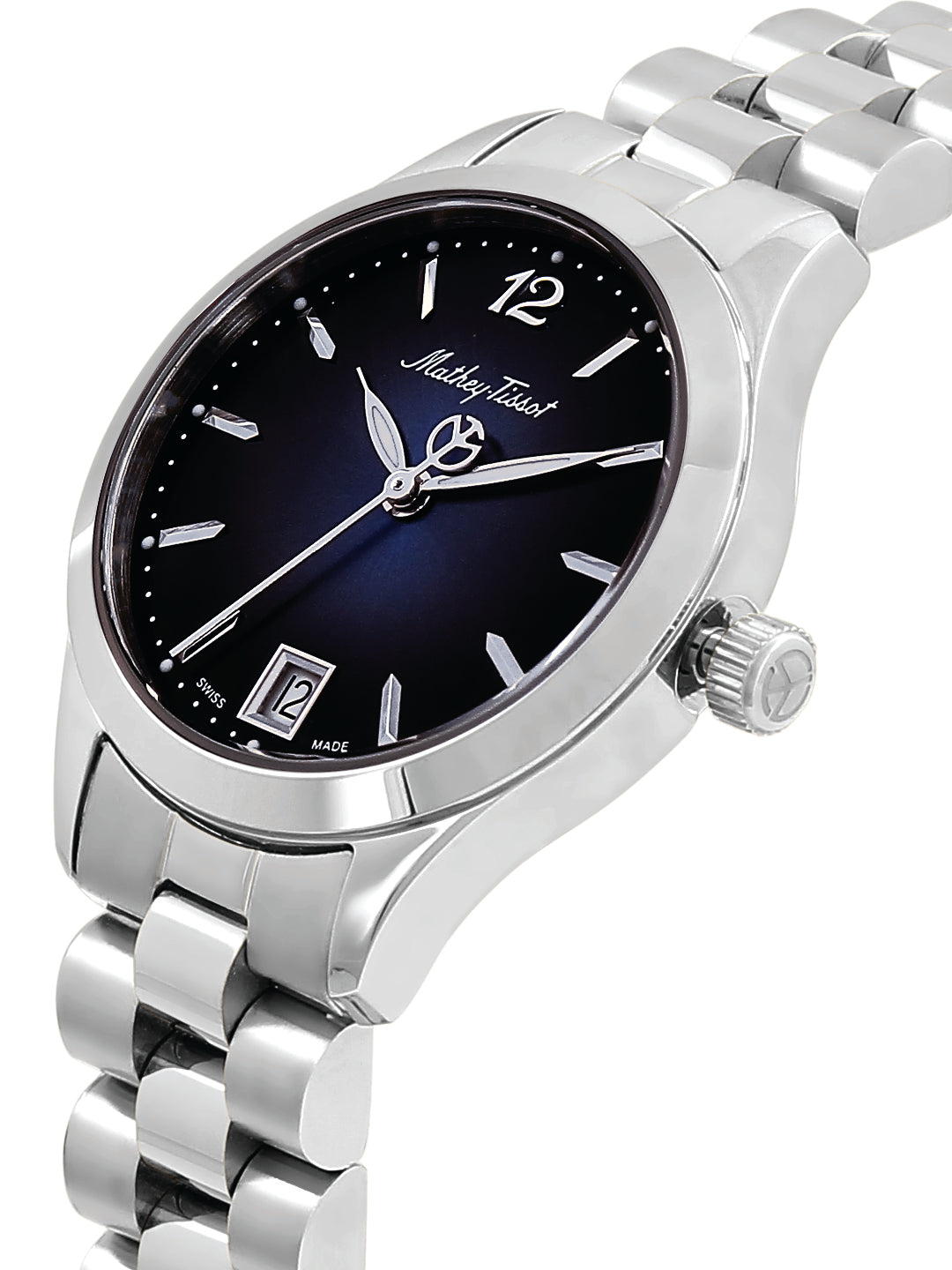 Mathey Tissot Analog Blue Dial Ladies Watch-D411MABU