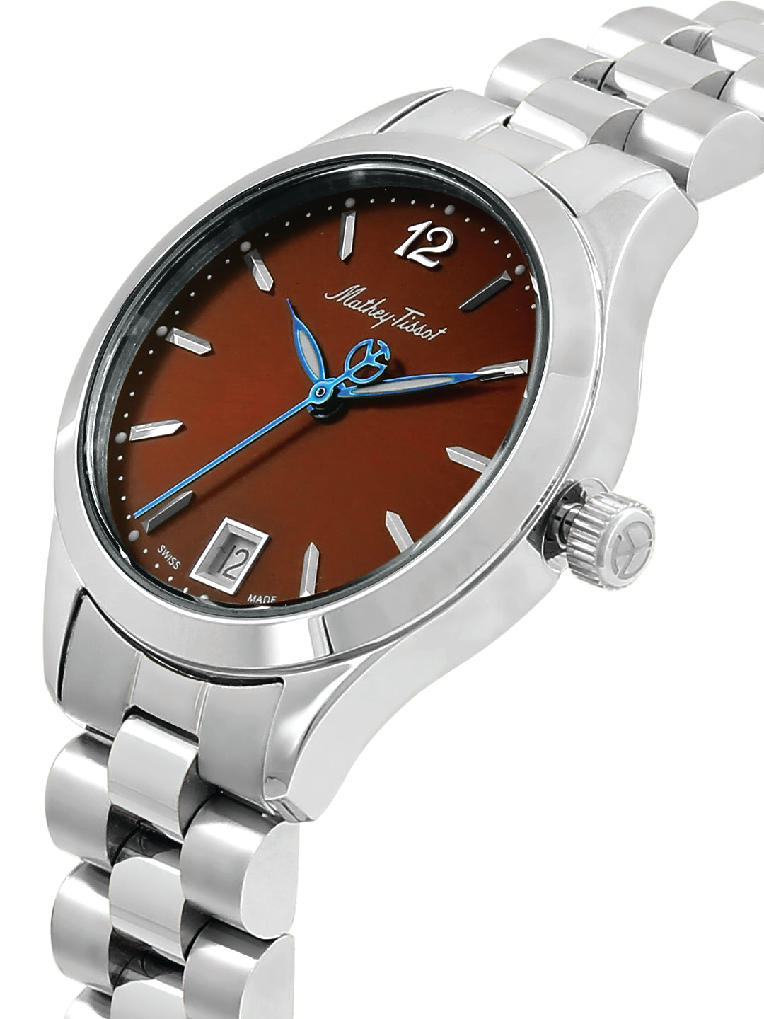 Mathey Tissot Analog Brown Dial Ladies Watch-D411MAM