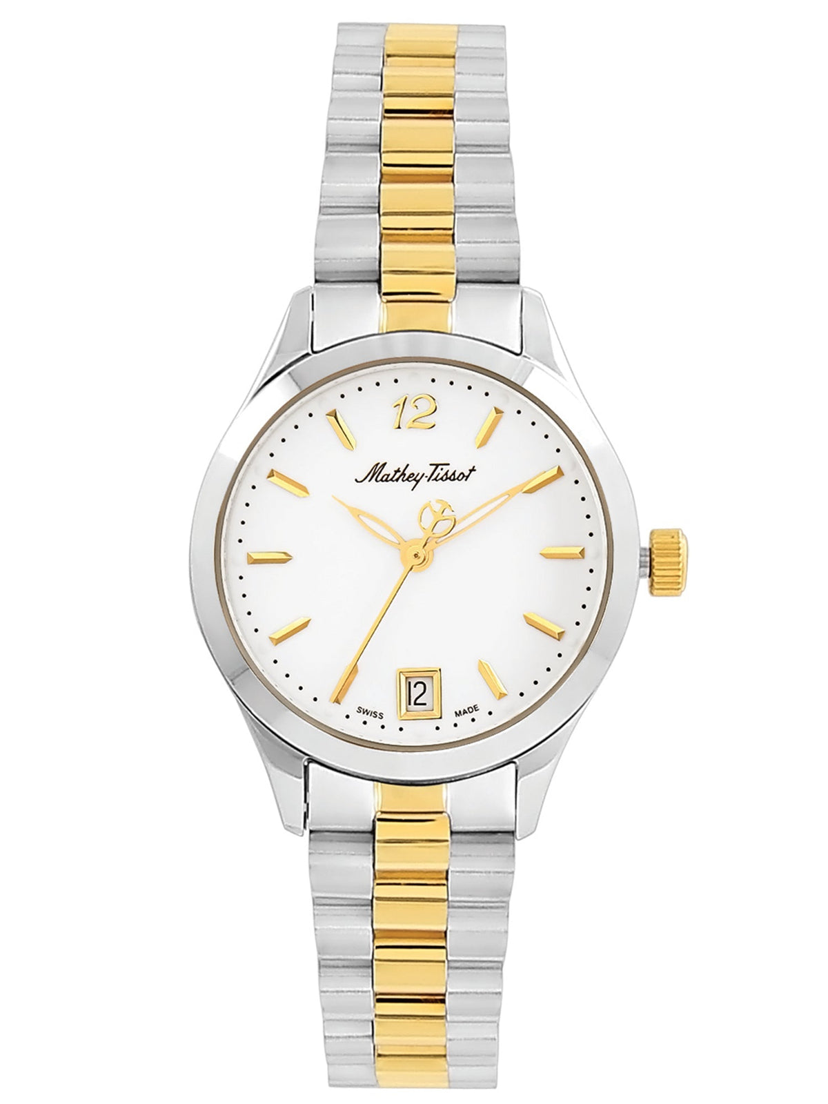 Mathey Tissot Analog White Dial Women's Watch-D411MBI