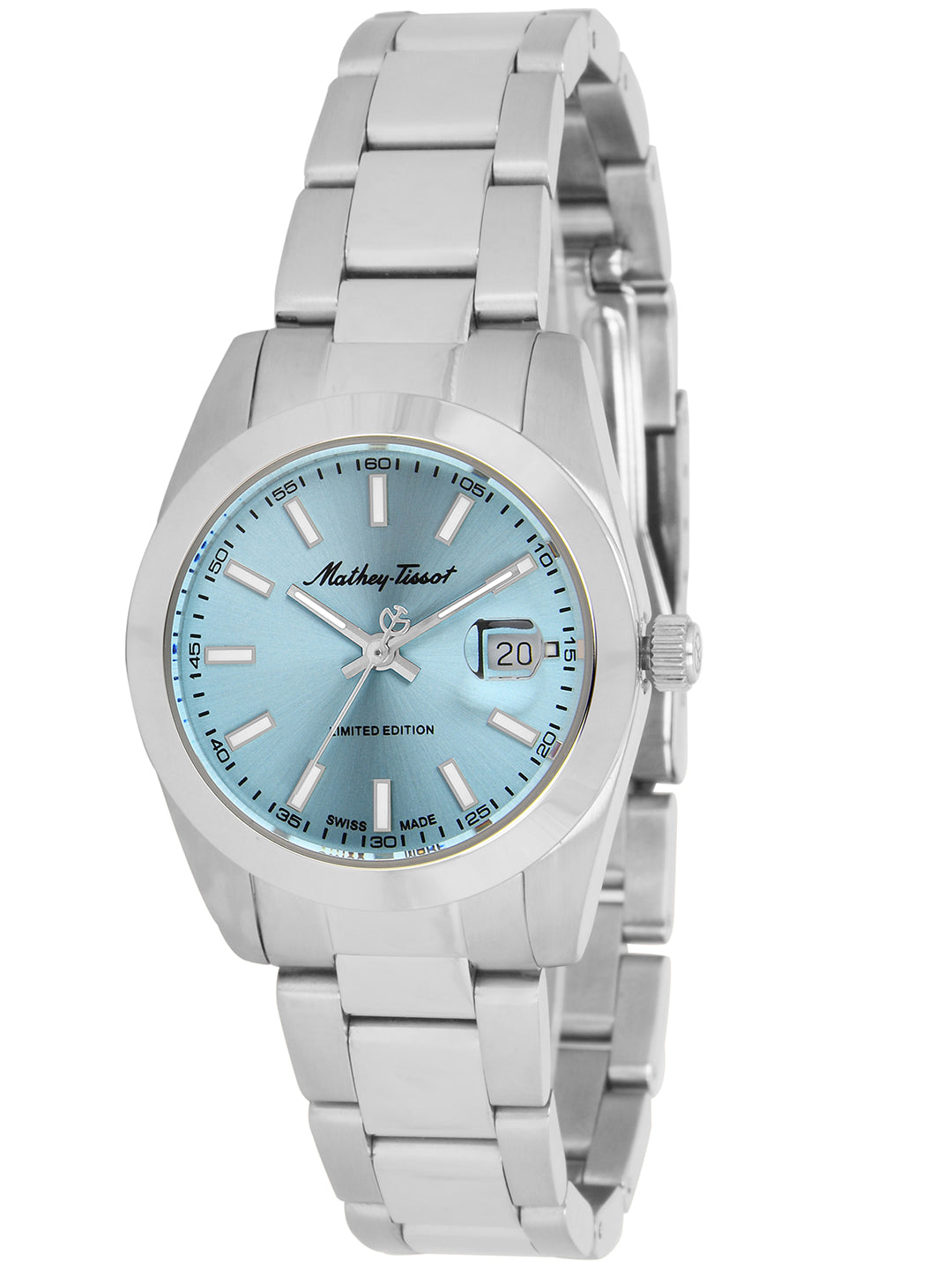 Mathey-Tissot Swiss Made Blue Dial Analog Watch for Ladies - D451BU