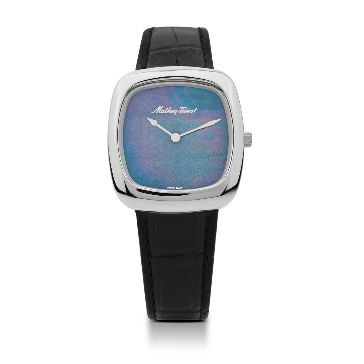 Mathey-Tissot Swiss Made Miss Quartz Black Dial Analog Watch for Ladies - D538ALN