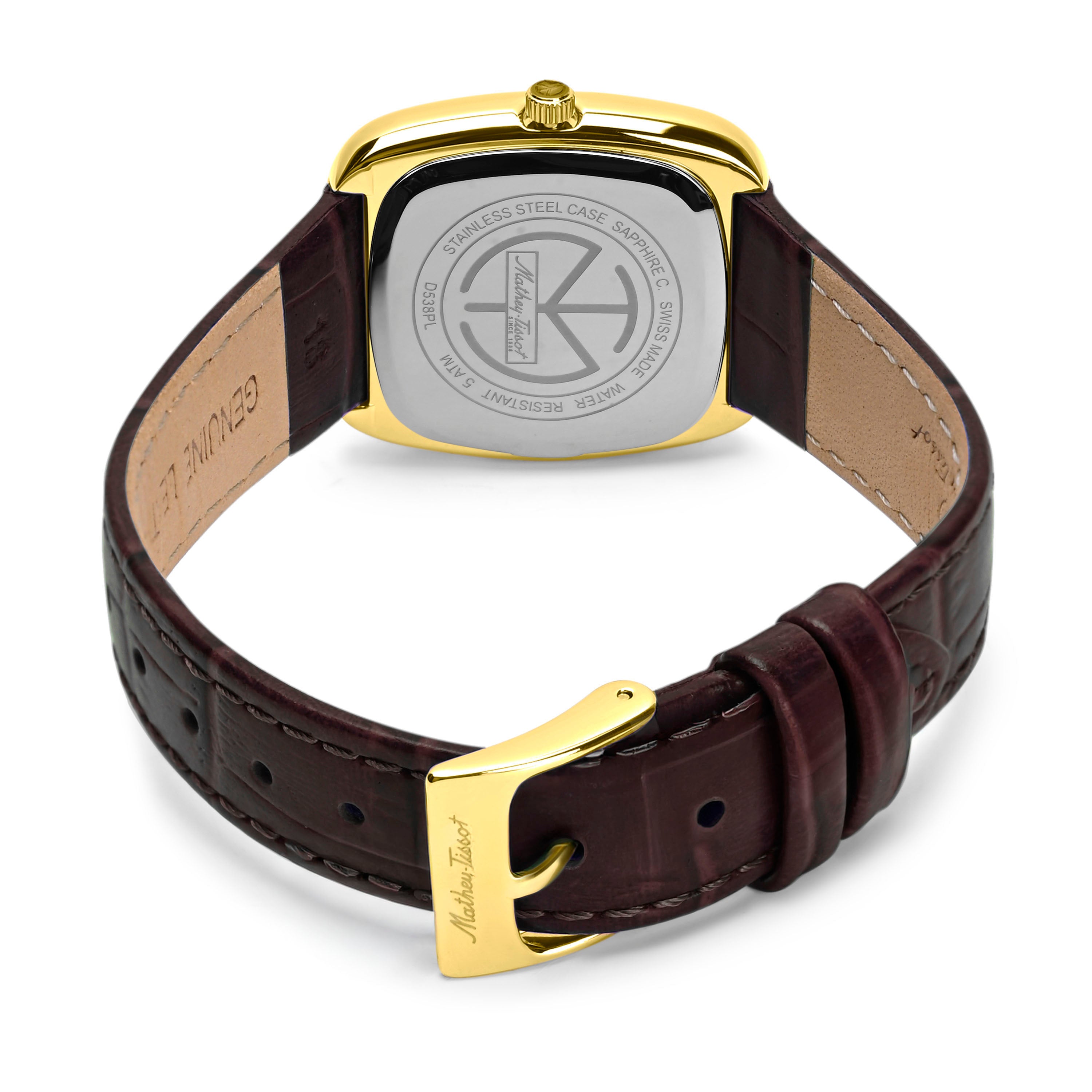 Mathey-Tissot Swiss Made Miss Quartz Ronda 762 Movement Multicolor Dial Analog Watch For Ladies - D538PLN