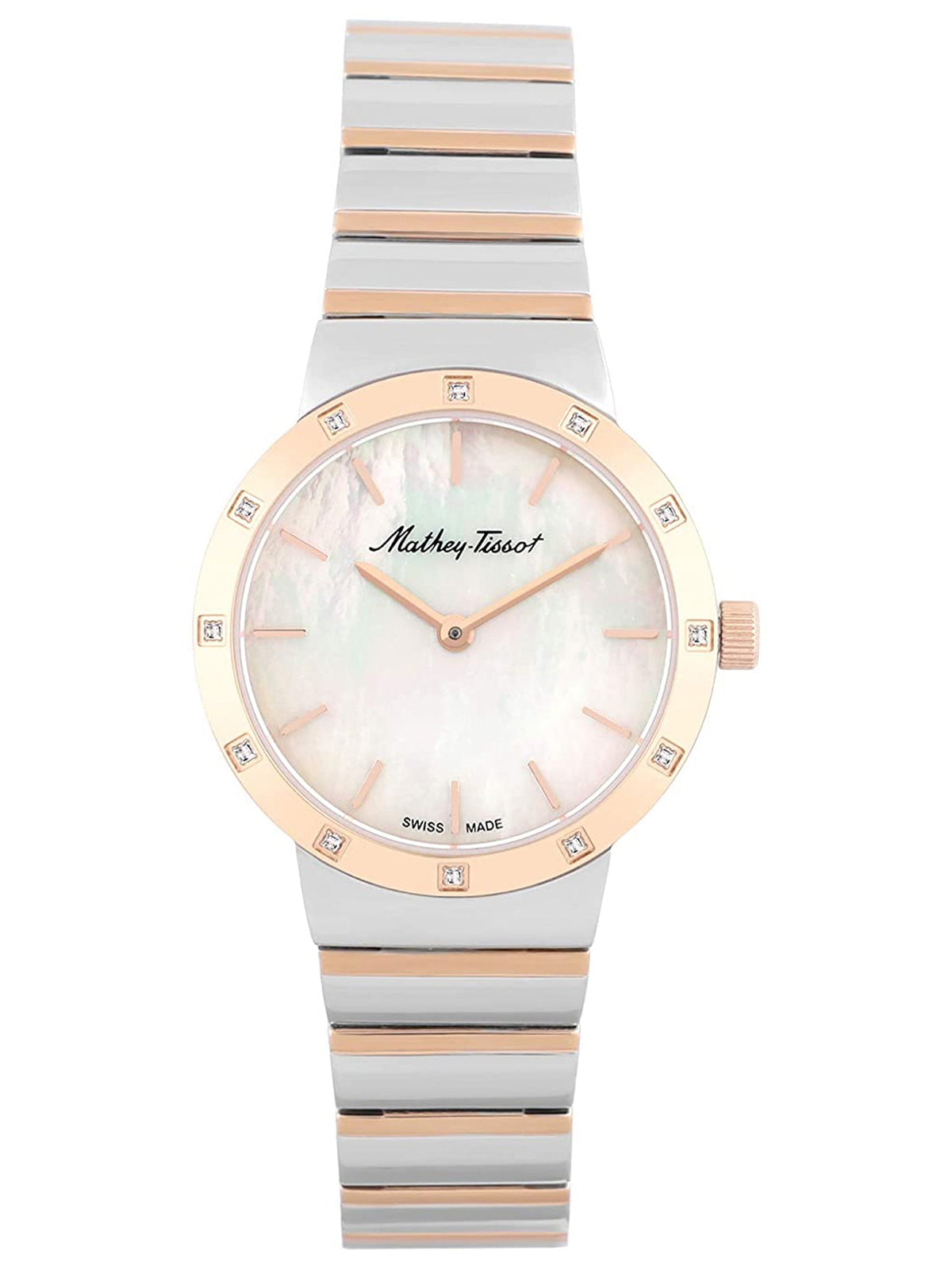 Mathey-Tissot Analog Mother of Pearl Dial Women&