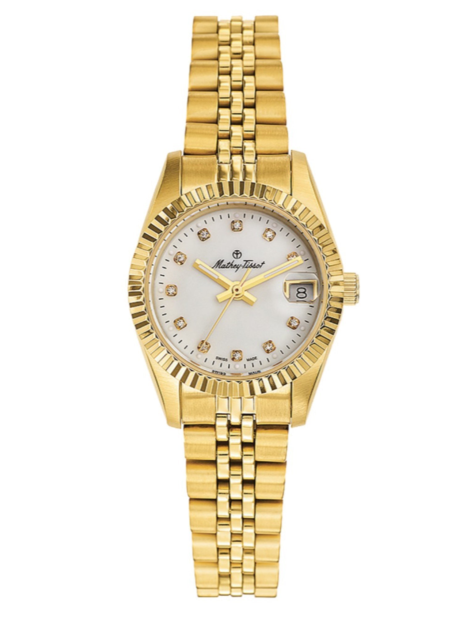 Mathey-Tissot Analog Mother of Pearl Dial Women&