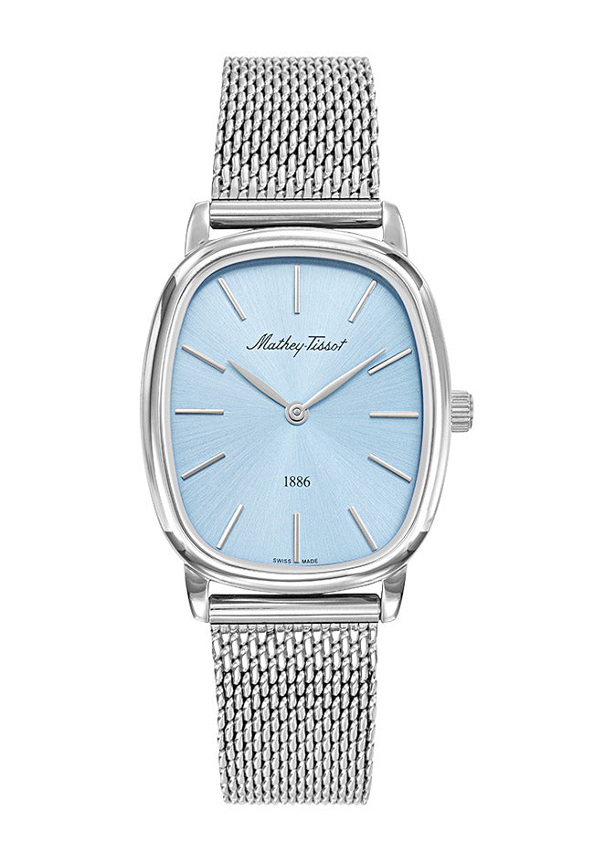 Mathey-Tissot Swiss Made Quartz Blue Dial Analog Watch - Ladies D7919ASK