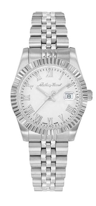 Mathey-Tissot Stainless Steel Silver Dial Analogue Watch for Women -D810ABR