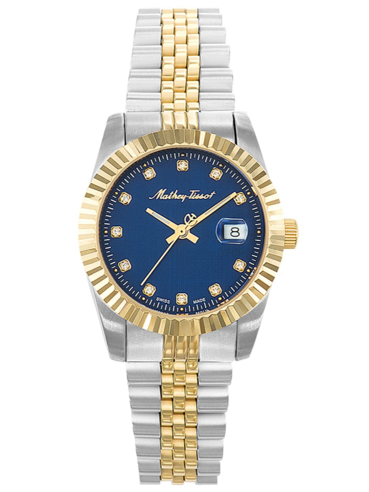 Mathey-Tissot Analog Blue Dial Women's Watch-D810BBU