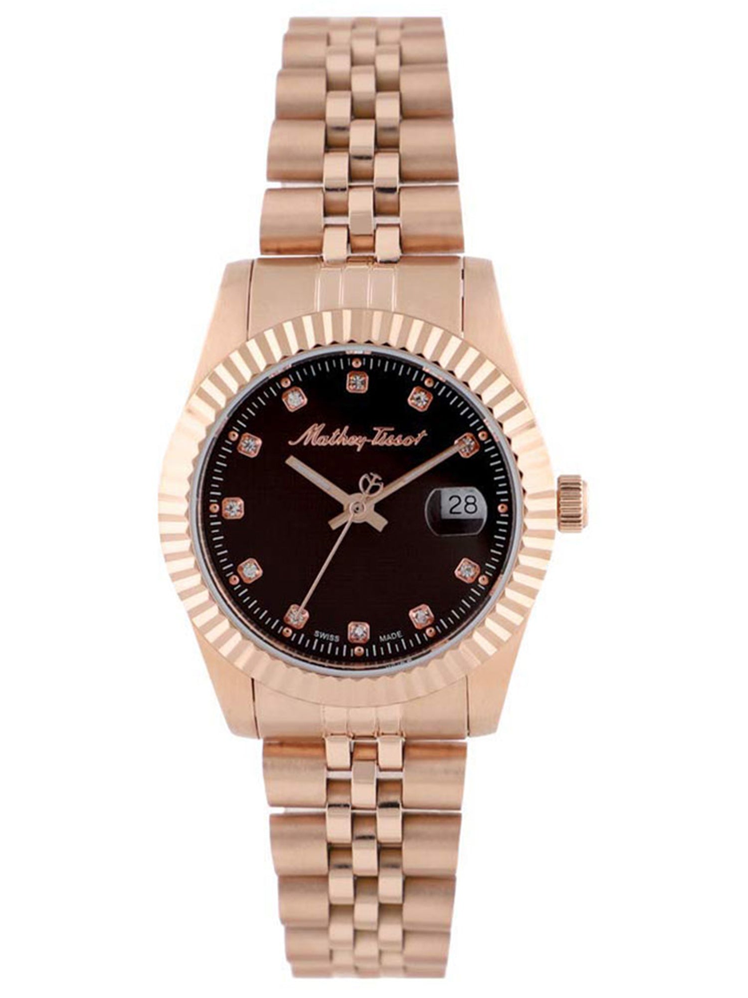 Mathey-Tissot Analog Brown Dial Women&