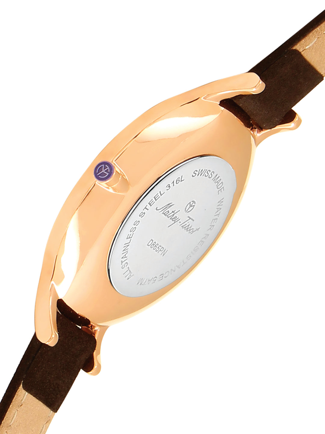 Mathey Tissot Analog Brown Dial Ladies Watch-D865PN
