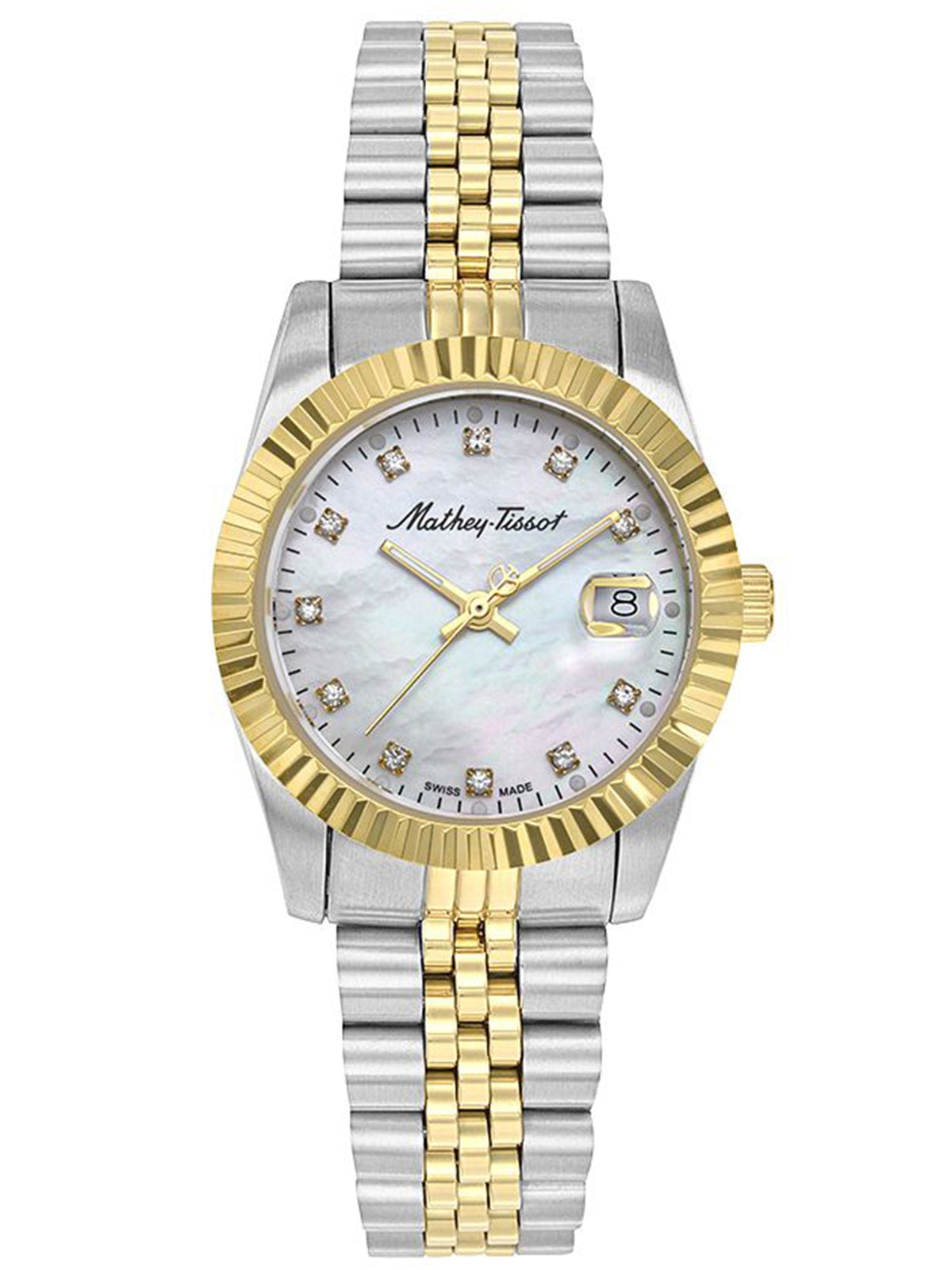 Mathey-Tissot White Dial Analog women Watch - D910BI