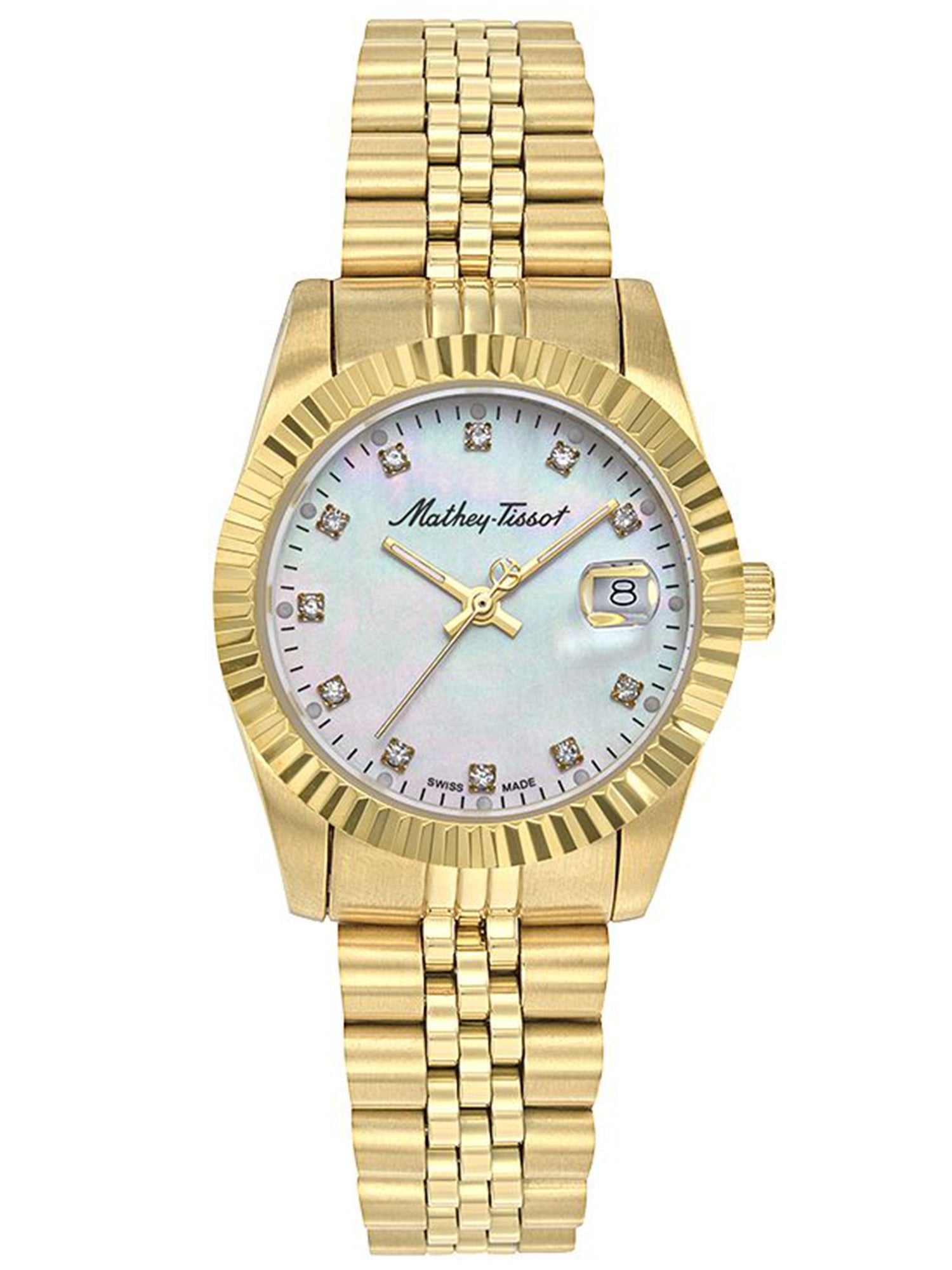 Mathey-Tissot White Dial Analog women Watch - D910PI