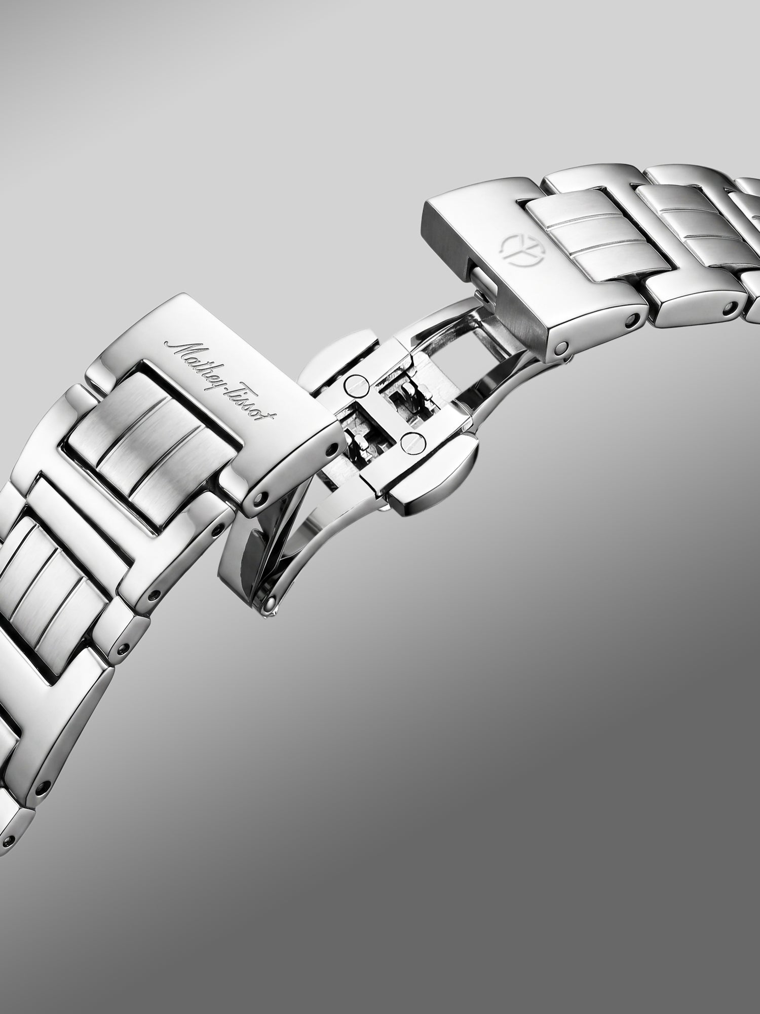 Mathey-Tissot Swiss Made Quartz White Mother of Pearl Dial Analog Watch - Ladies D971AQI