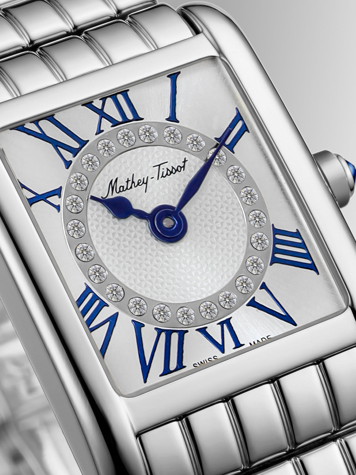 Mathey-Tissot Swiss Made Quartz White Dial Analog Watch - Ladies D972AI